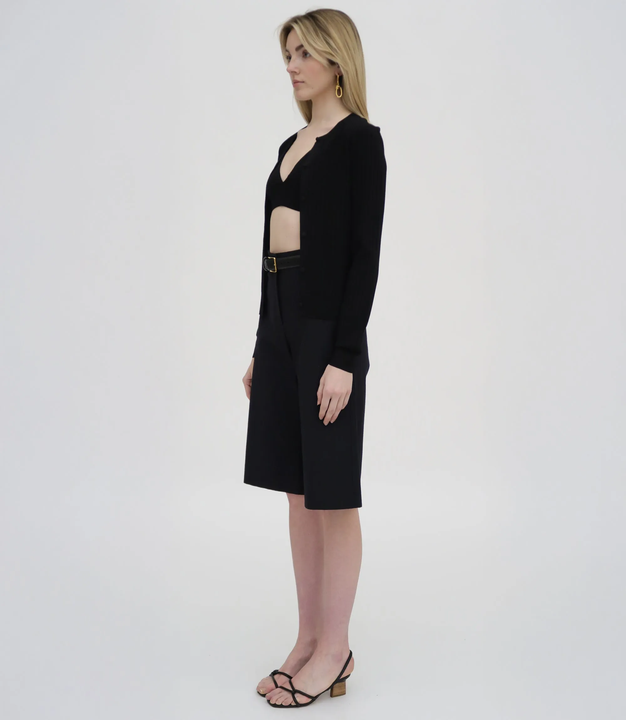 BERMUDA SHORT - STRETCH COTTON SHANTUNG sold by Rosetta Getty product image thumbnail 4