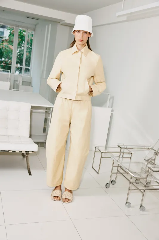 BELTED STRAIGHT TAPER TAB PANT - STRETCH COTTON SH sold by Rosetta Getty