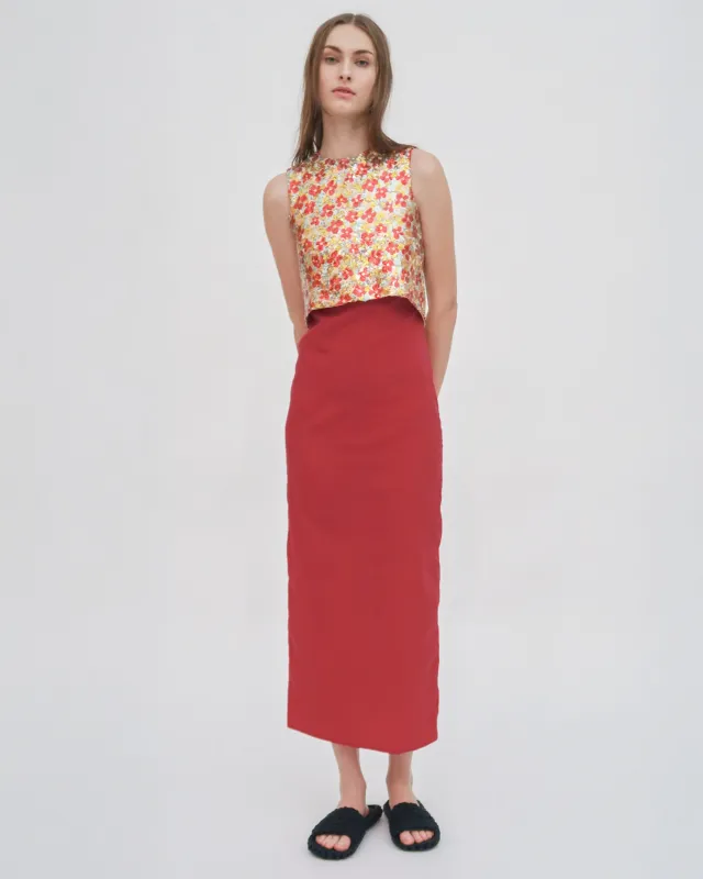 CROPPED CROSS BACK TOP sold by Rosetta Getty