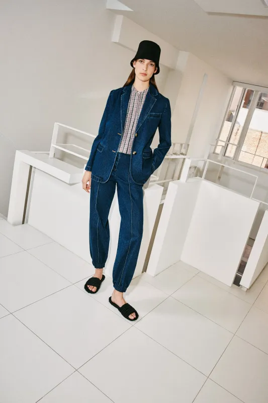 CROPPED OVERSIZED SHIRT sold by Rosetta Getty