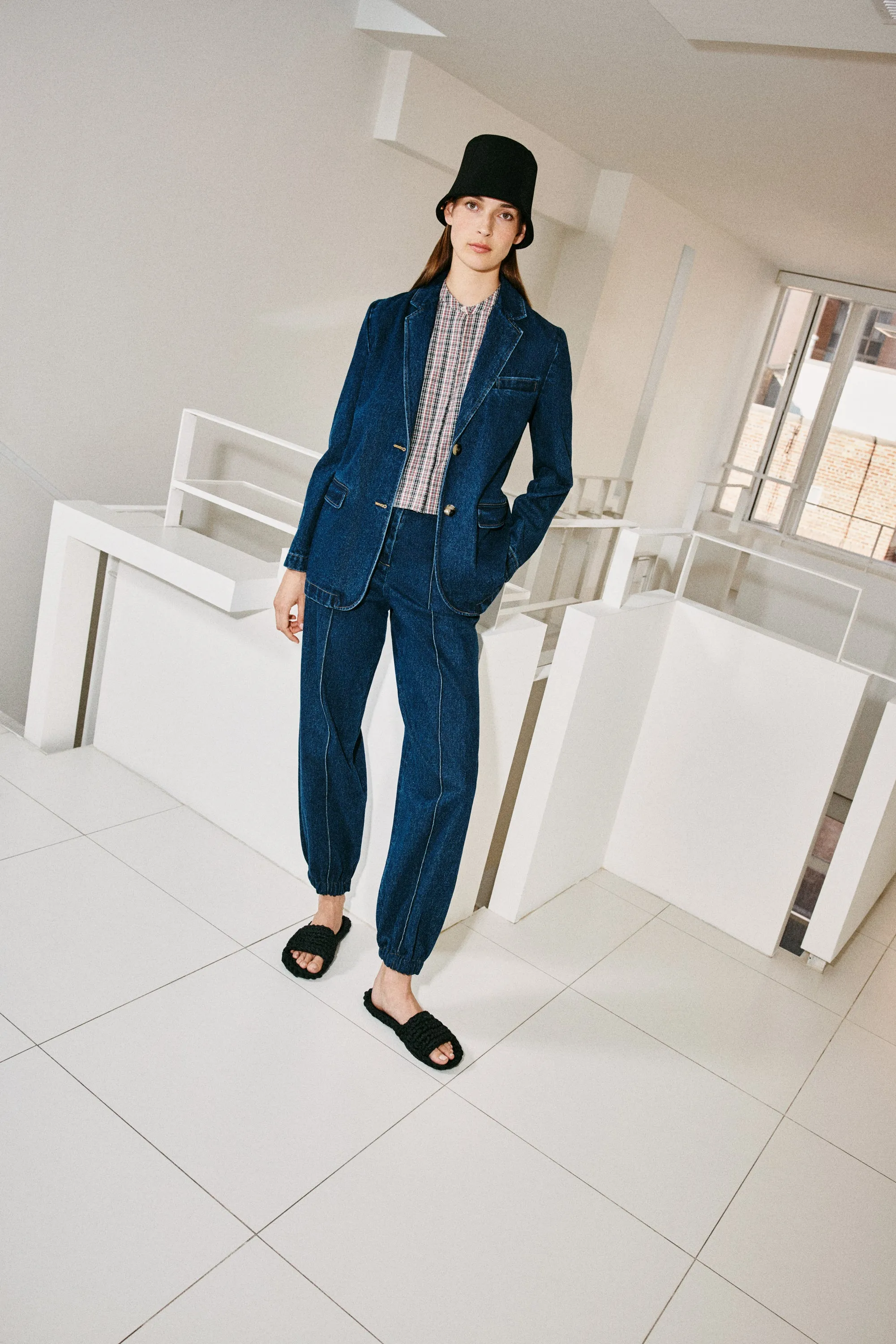 CROPPED OVERSIZED SHIRT sold by Rosetta Getty