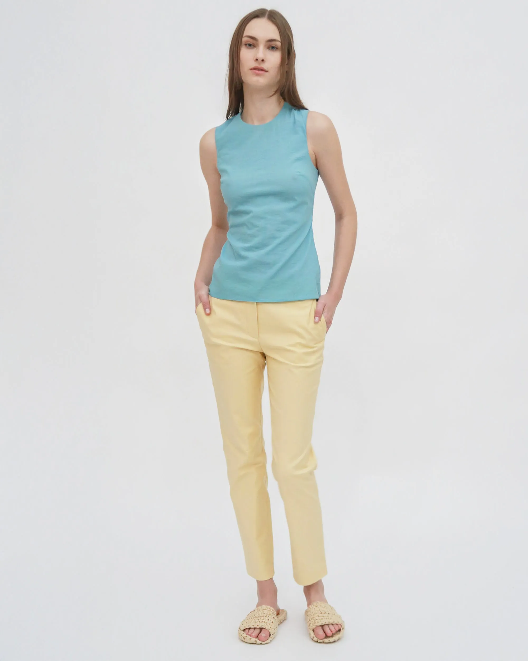 FITTED CREWNECK TANK TOP sold by Rosetta Getty product image thumbnail 4