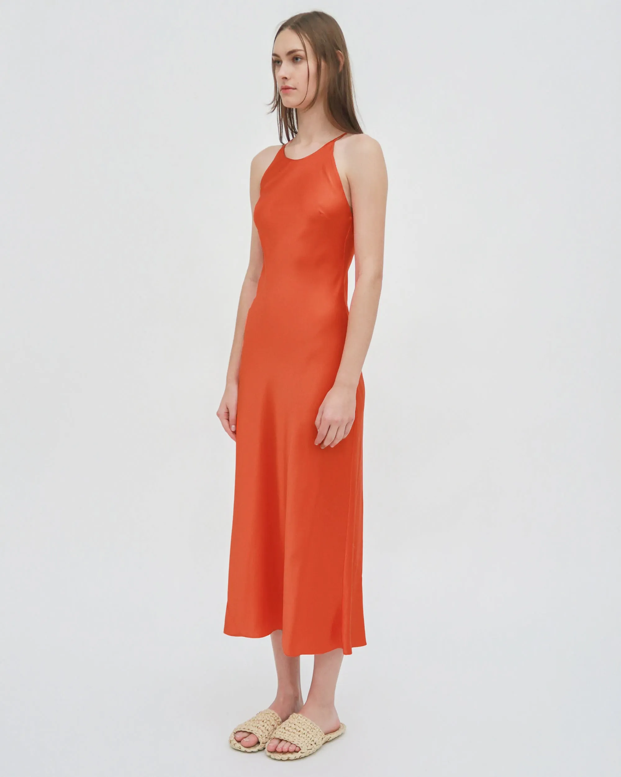 BIAS CREWNECK SLIP DRESS sold by Rosetta Getty product image thumbnail 5