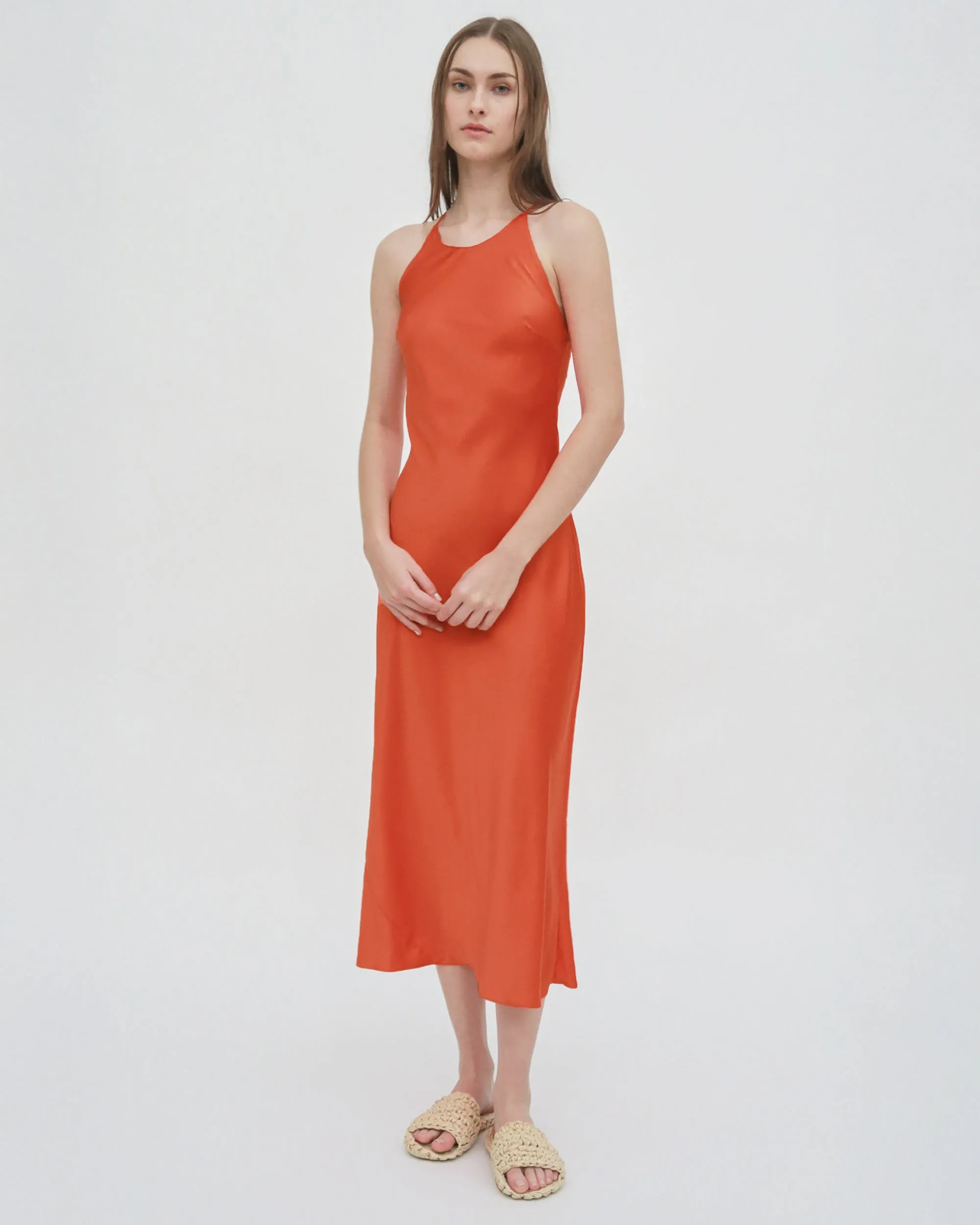 BIAS CREWNECK SLIP DRESS sold by Rosetta Getty product image thumbnail 2
