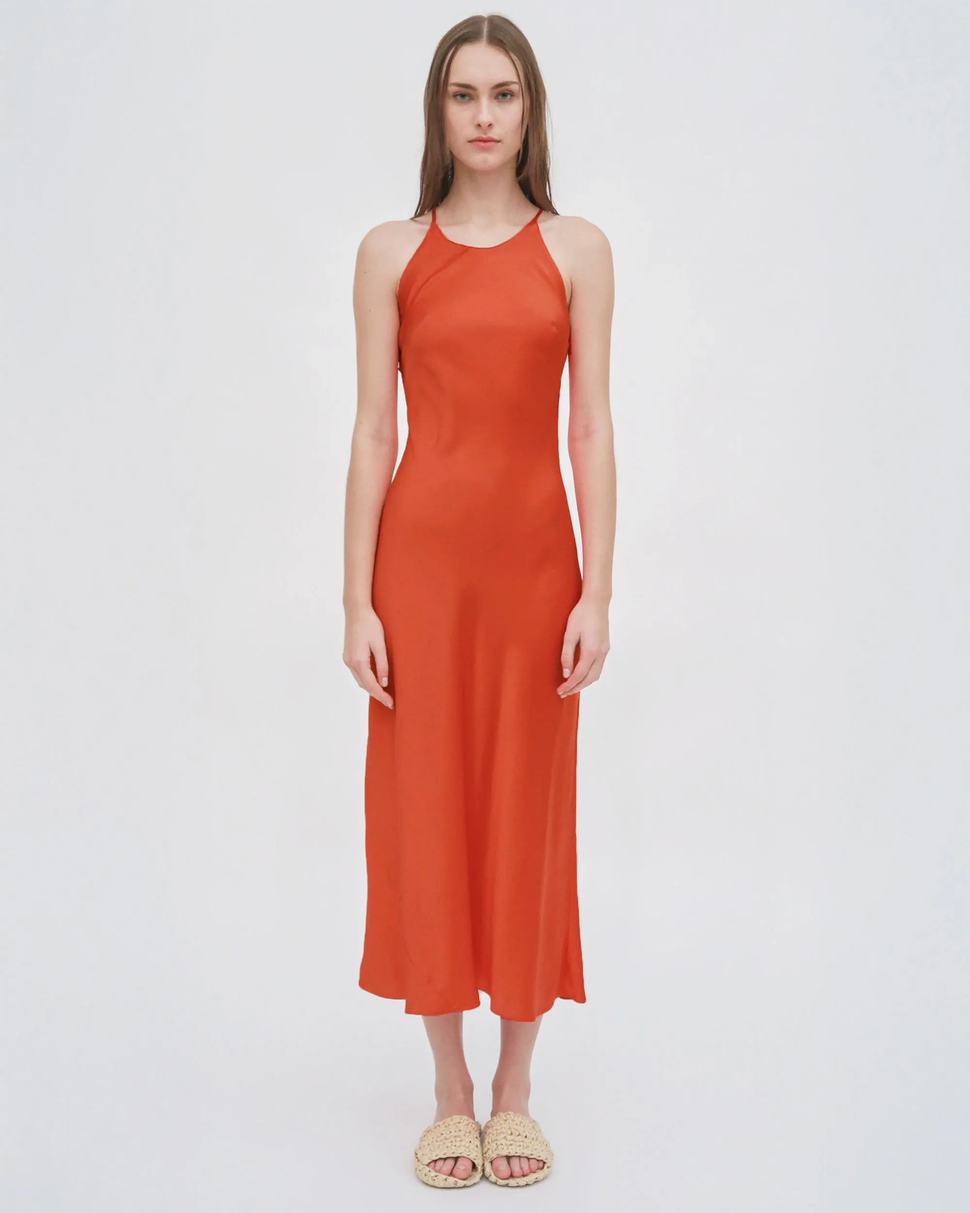 BIAS CREWNECK SLIP DRESS sold by Rosetta Getty product image thumbnail 4