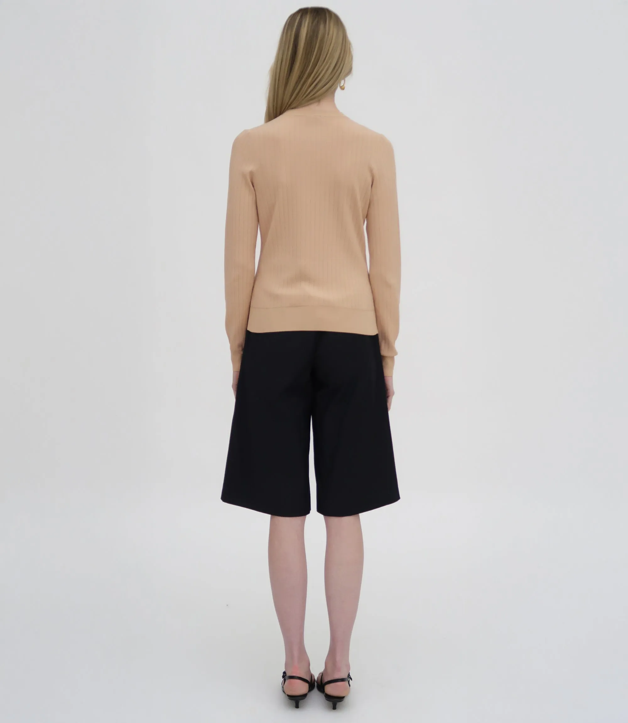 RIB FITTED CARDIGAN sold by Rosetta Getty product image thumbnail 5