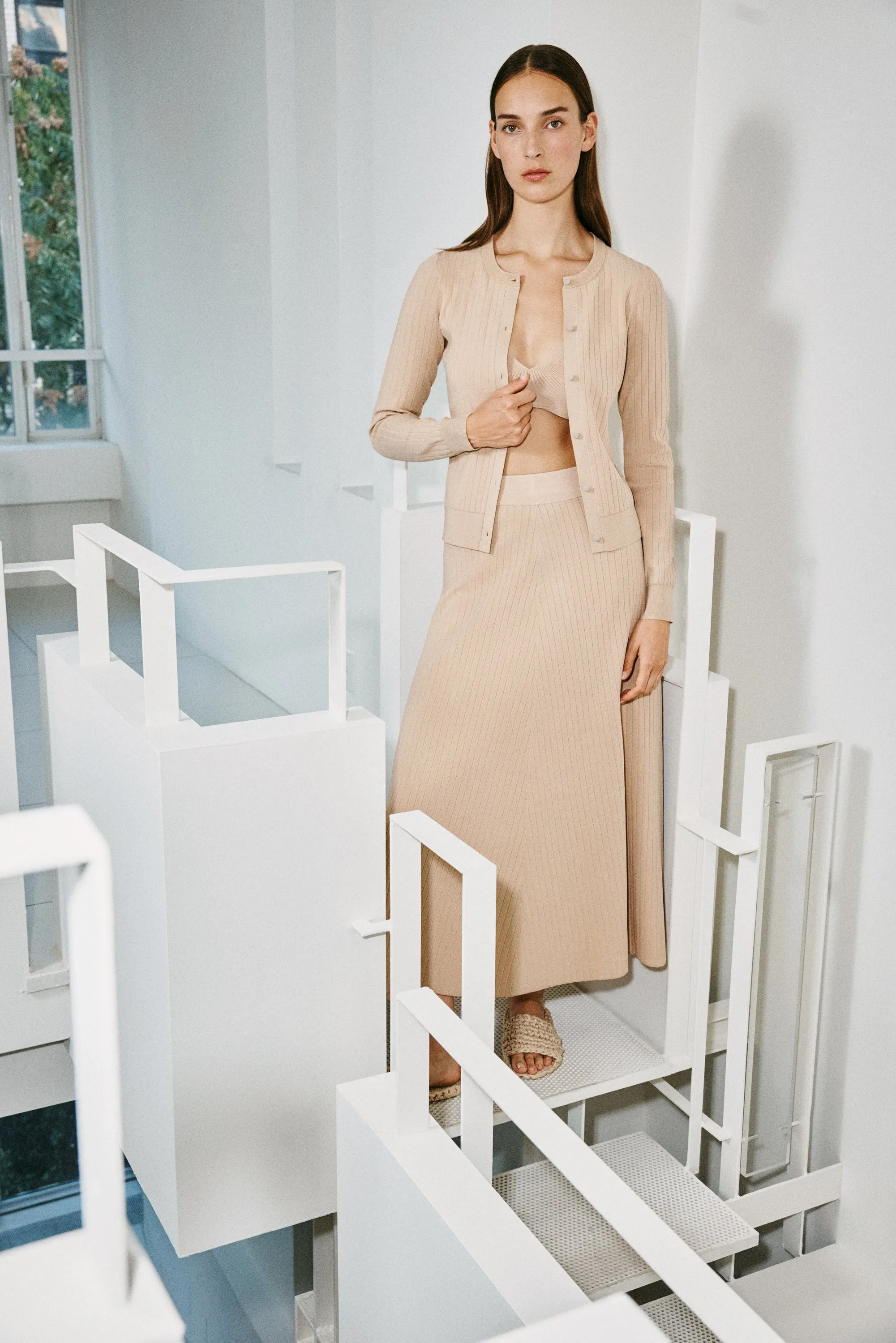 RIB FITTED CARDIGAN sold by Rosetta Getty product image thumbnail 2