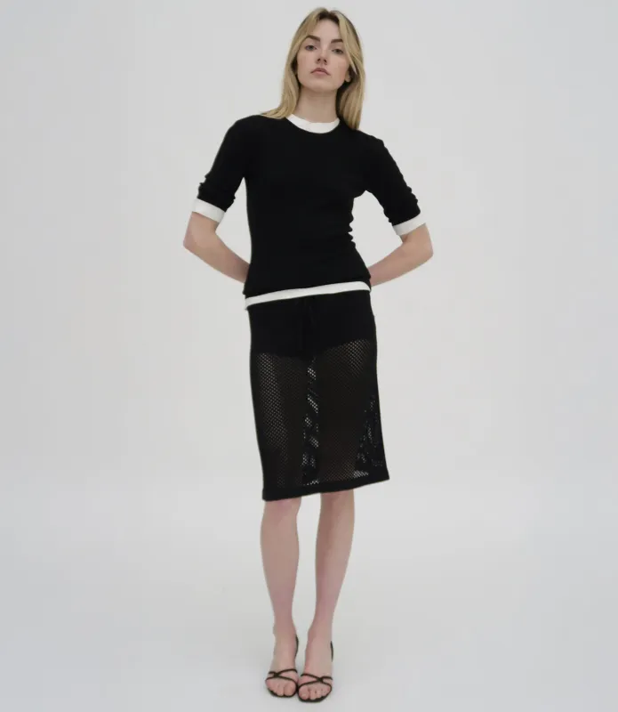 MESH MIDI SKIRT sold by Rosetta Getty