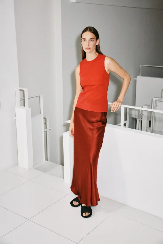 BIAS MAXI SKIRT made by Rosetta Getty
