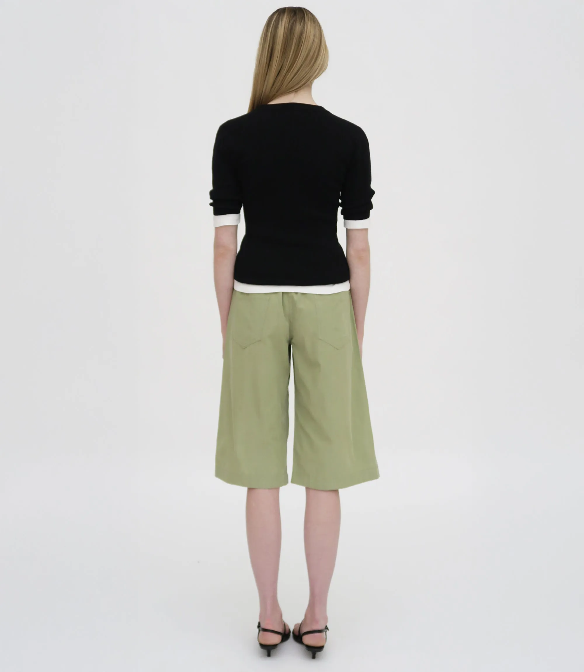 YOKE BERMUDA SHORT - FLUID POPLIN sold by Rosetta Getty product image thumbnail 5