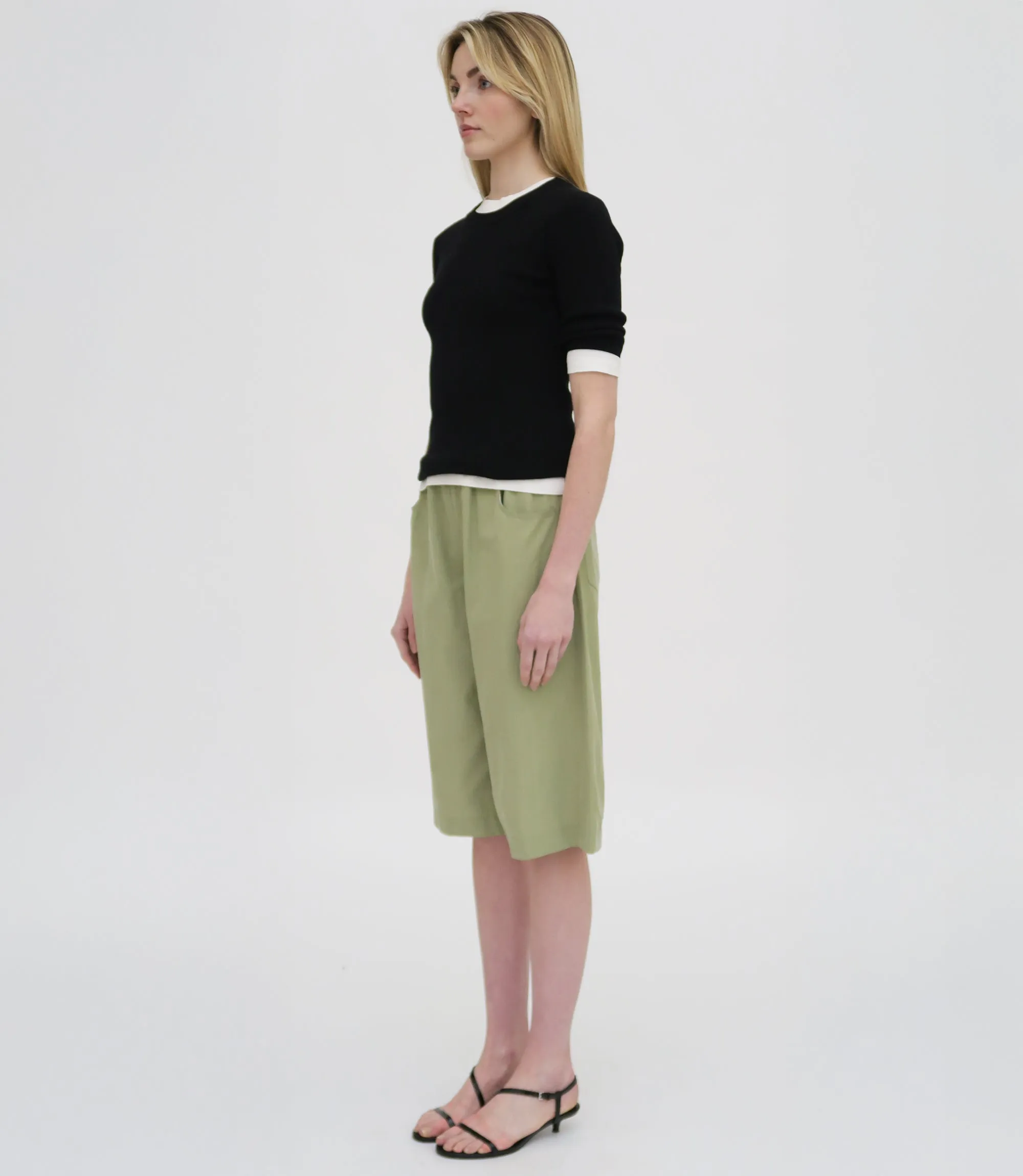 YOKE BERMUDA SHORT - FLUID POPLIN sold by Rosetta Getty product image thumbnail 4