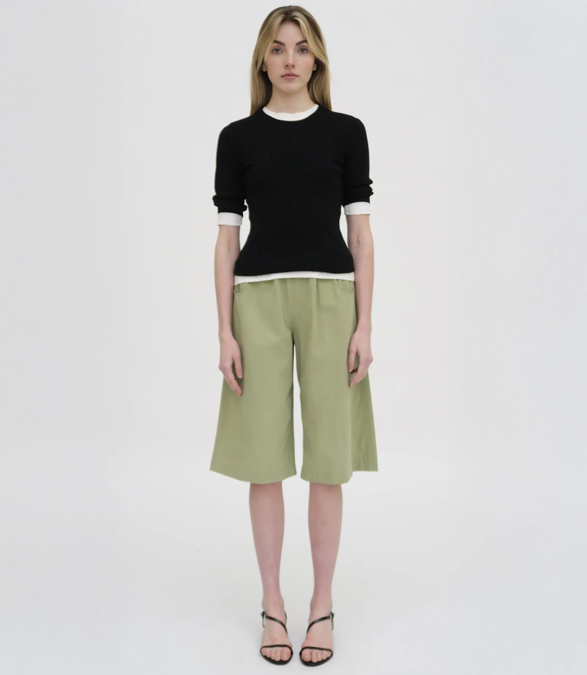 YOKE BERMUDA SHORT - FLUID POPLIN sold by Rosetta Getty product image thumbnail 3