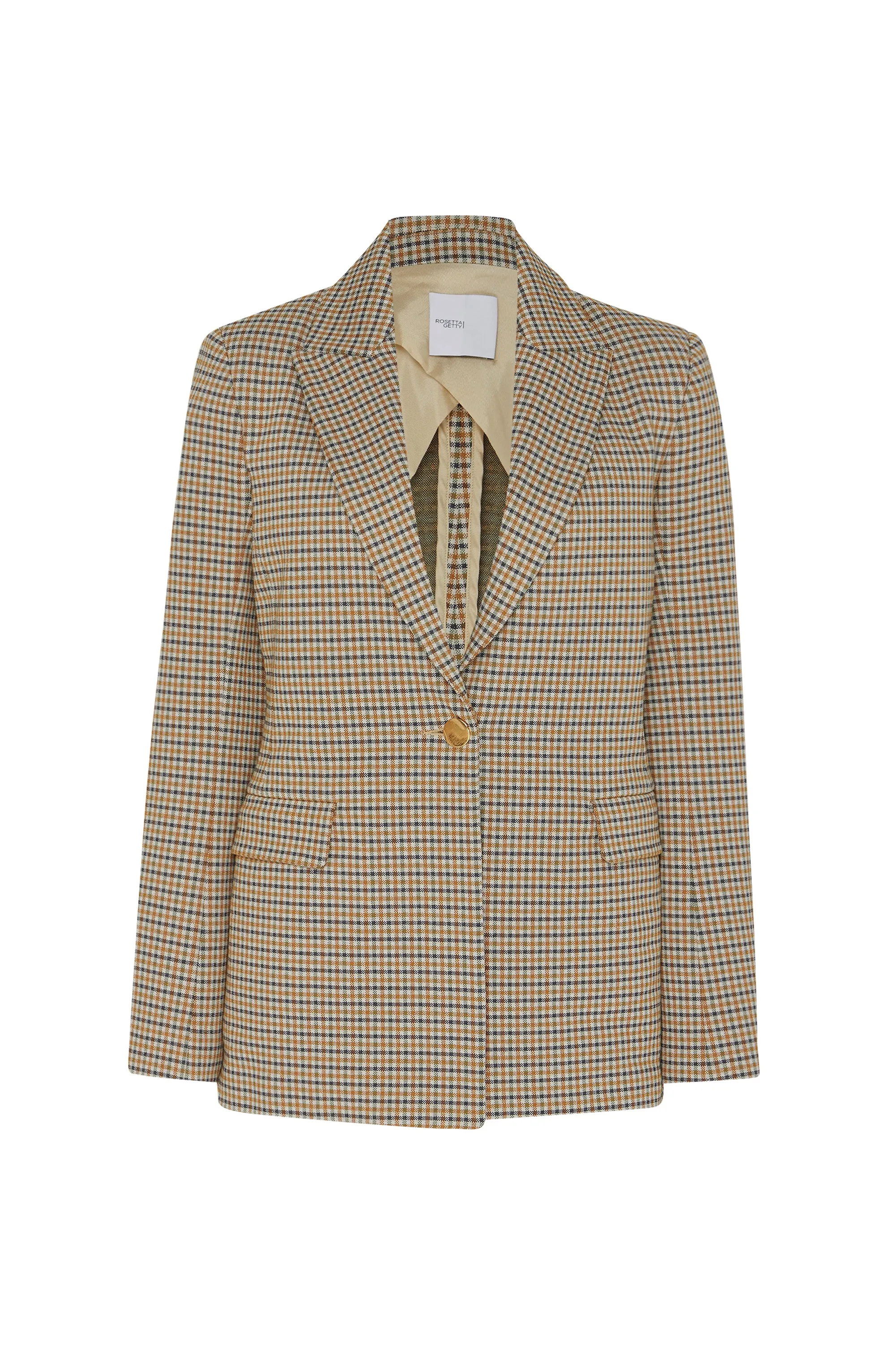 PEAK LAPEL JACKET - HOUNDSTOOTH PLAID sold by Rosetta Getty product image thumbnail 5