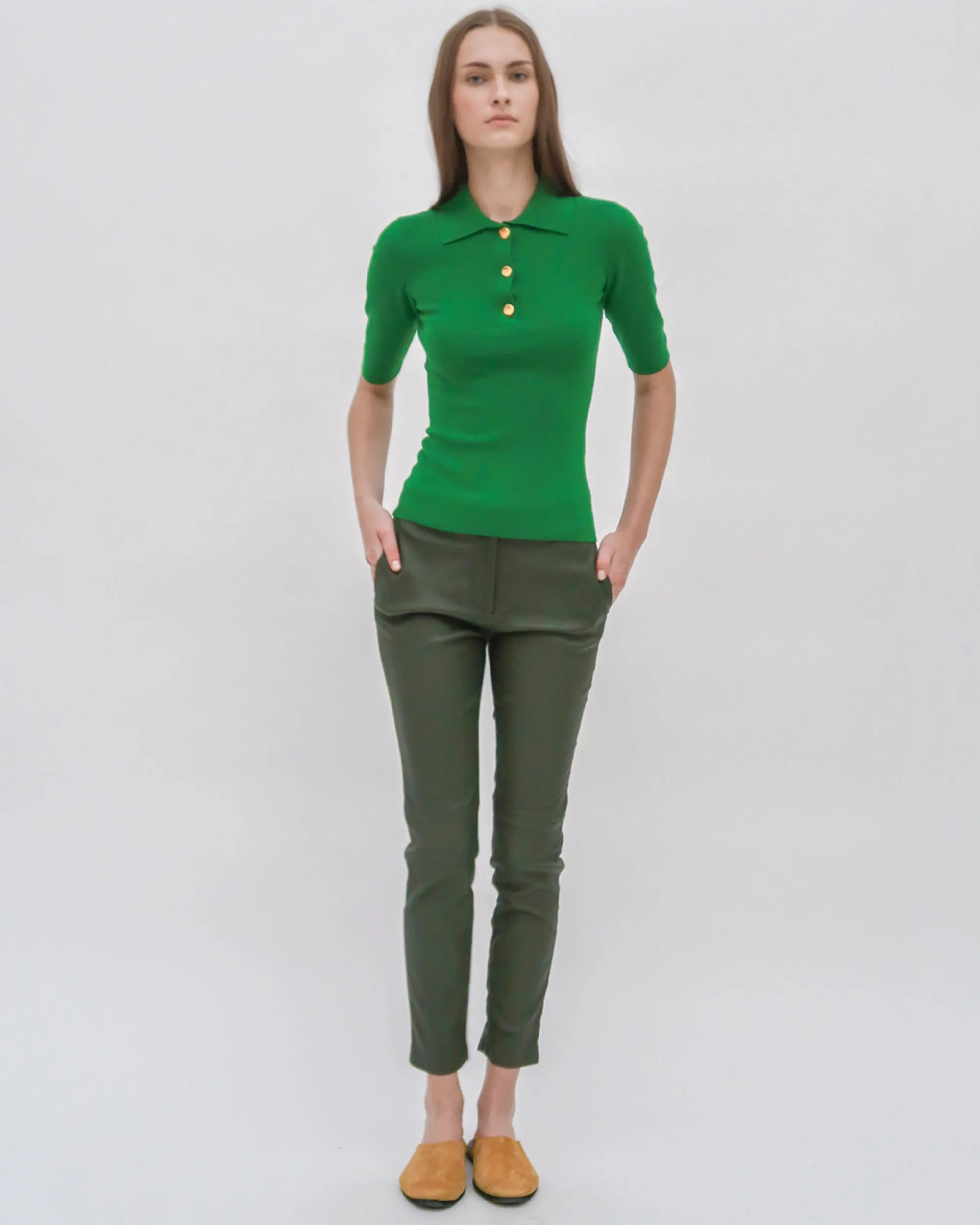 CROPPED SKINNY PANT - STRETCH PLONGE sold by Rosetta Getty product image thumbnail 2