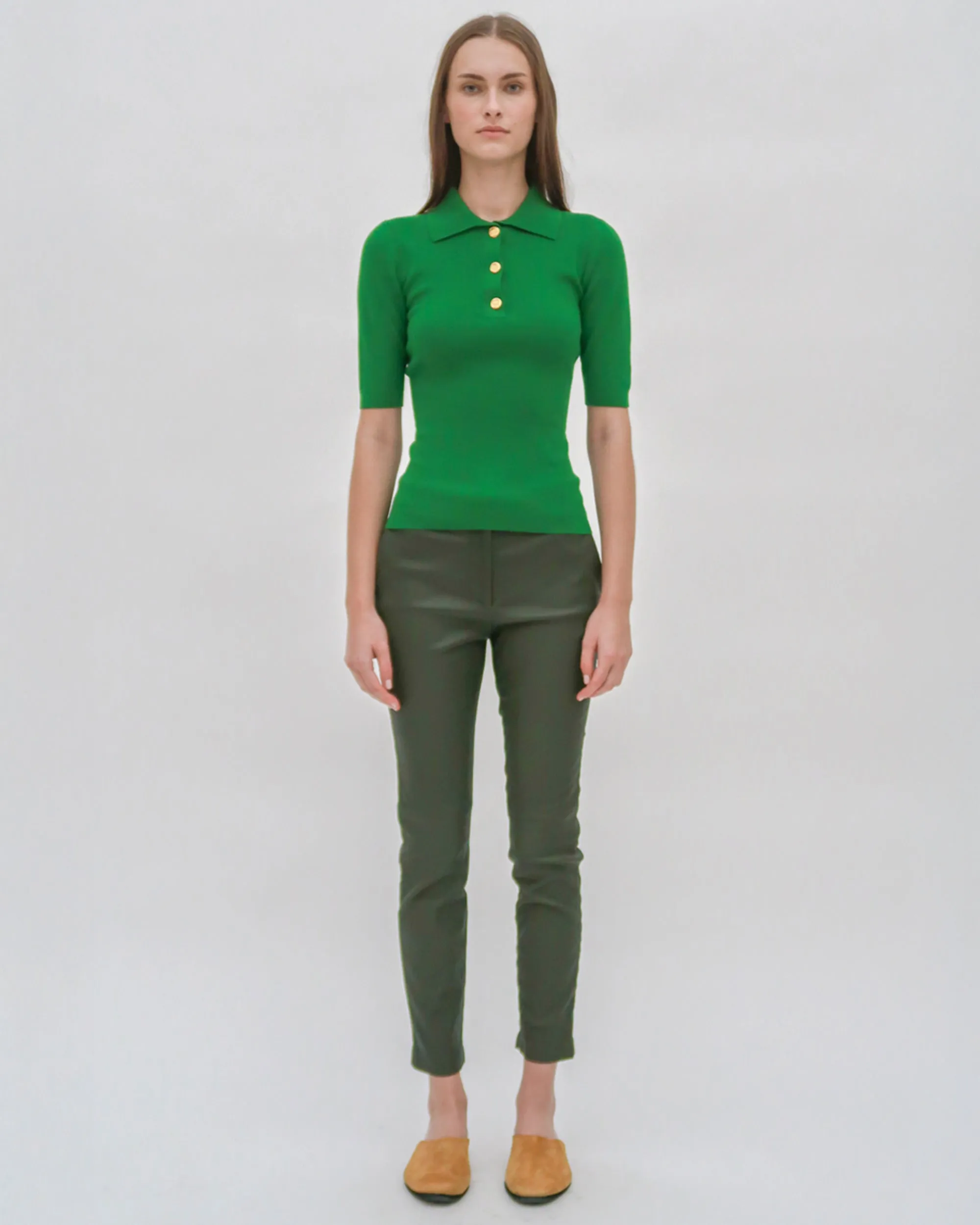 CROPPED SKINNY PANT - STRETCH PLONGE sold by Rosetta Getty product image thumbnail 3
