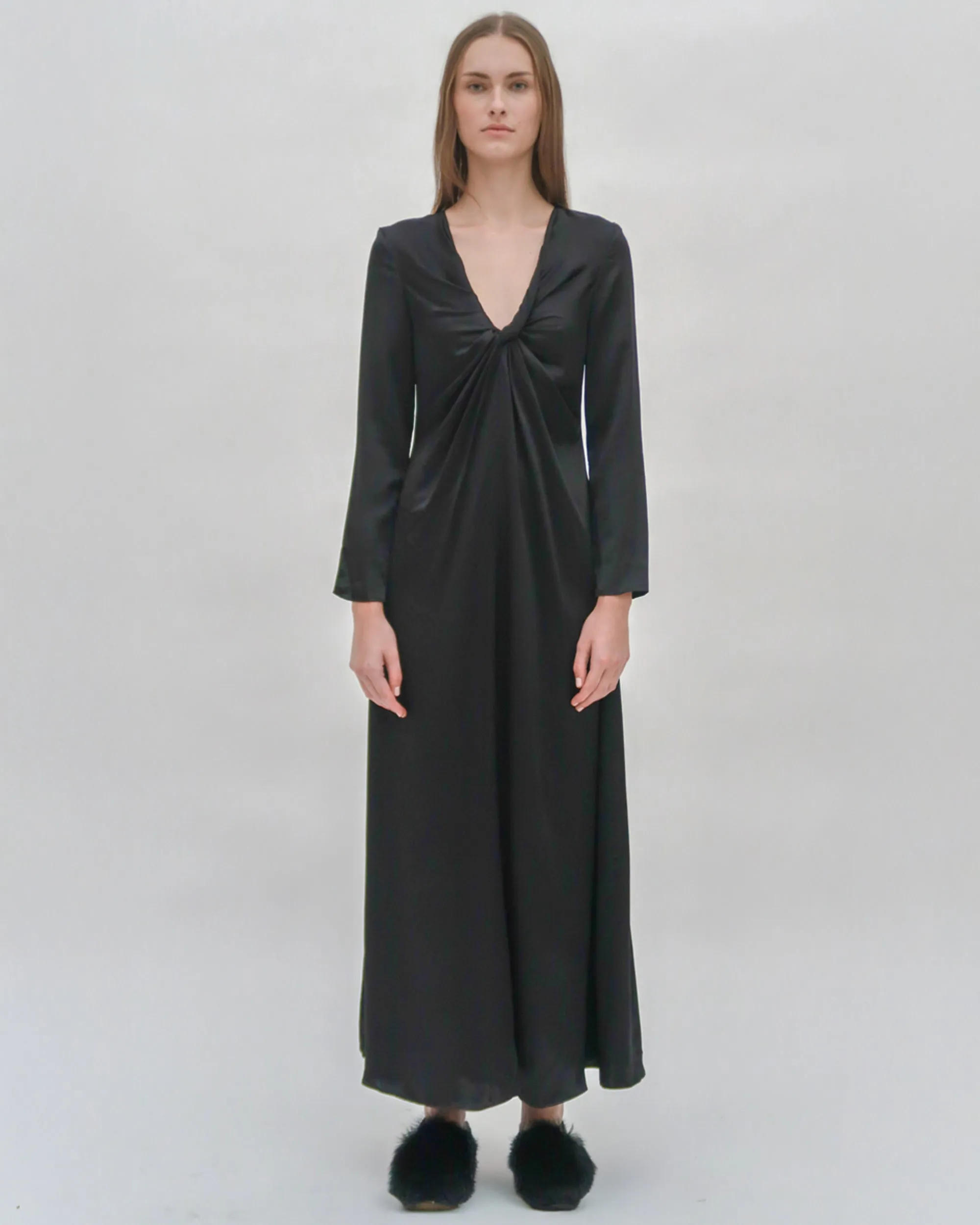 TWIST FRONT LONG SLEEVE GOWN sold by Rosetta Getty product image thumbnail 2