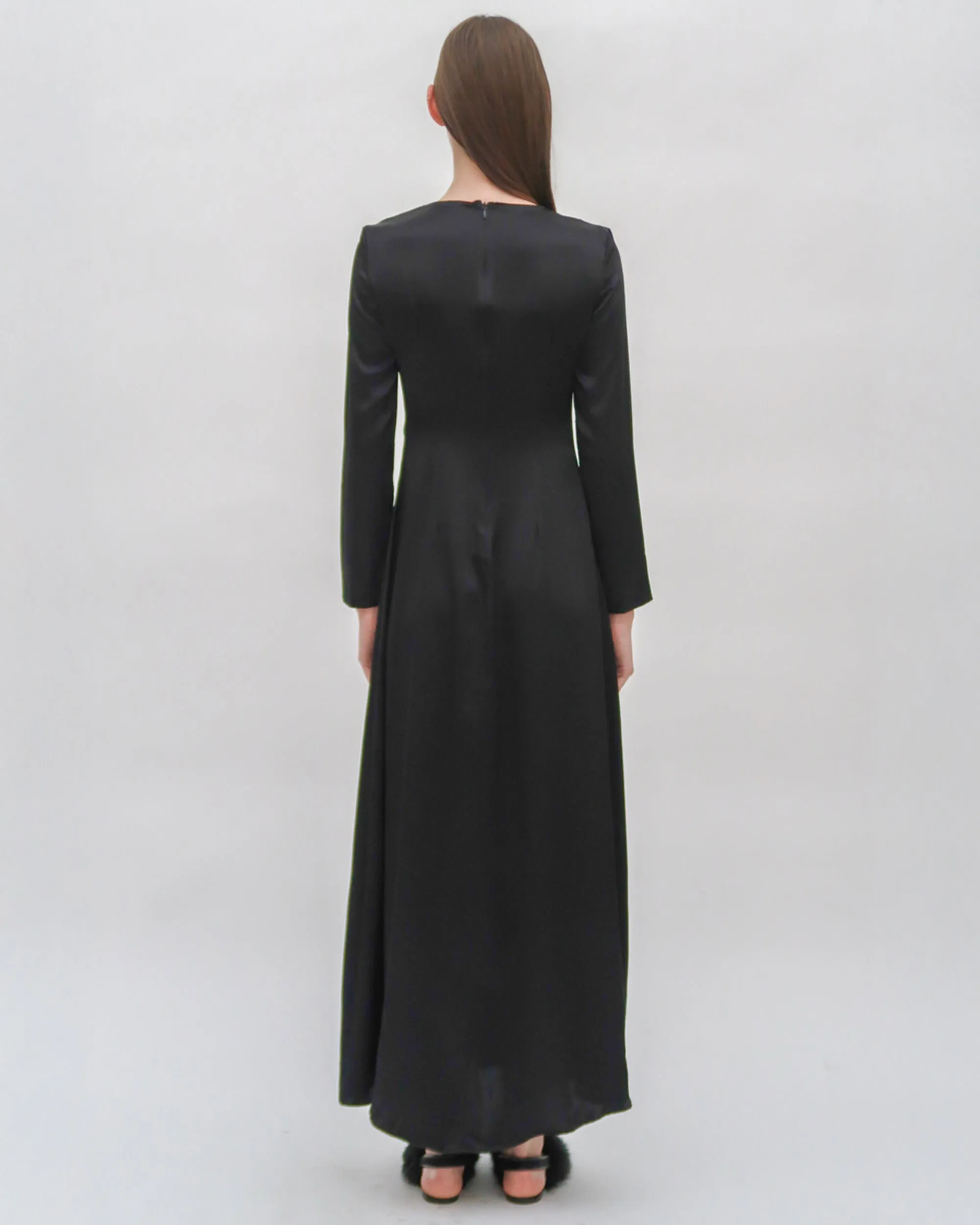 TWIST FRONT LONG SLEEVE GOWN sold by Rosetta Getty product image thumbnail 4