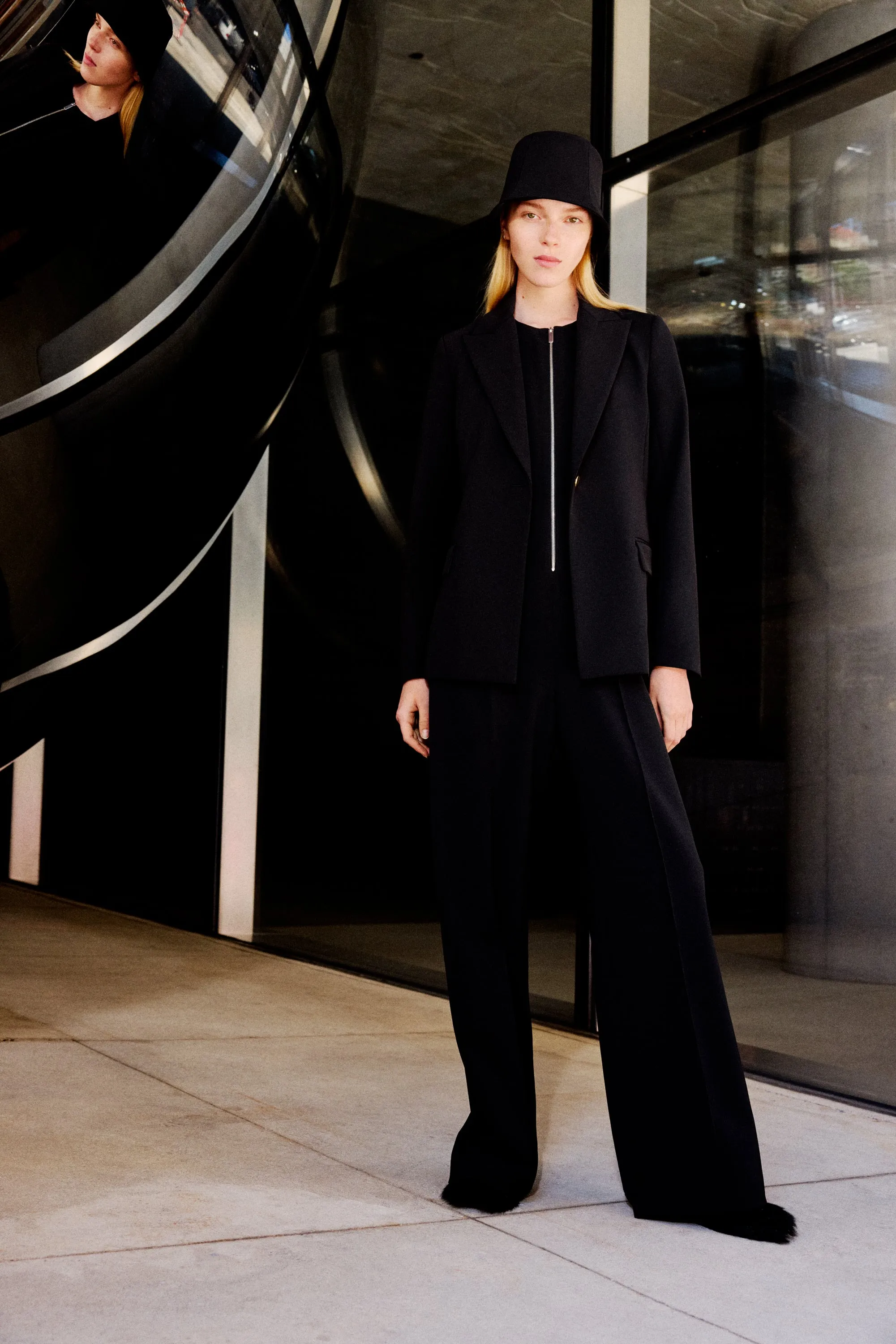 ZIP FRONT JUMPSUIT - TECHNICAL CADY sold by Rosetta Getty