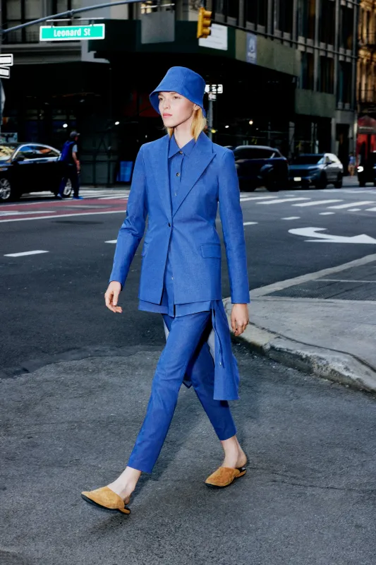 PEAK LAPEL JACKET - STRETCH TWILL made by Rosetta Getty