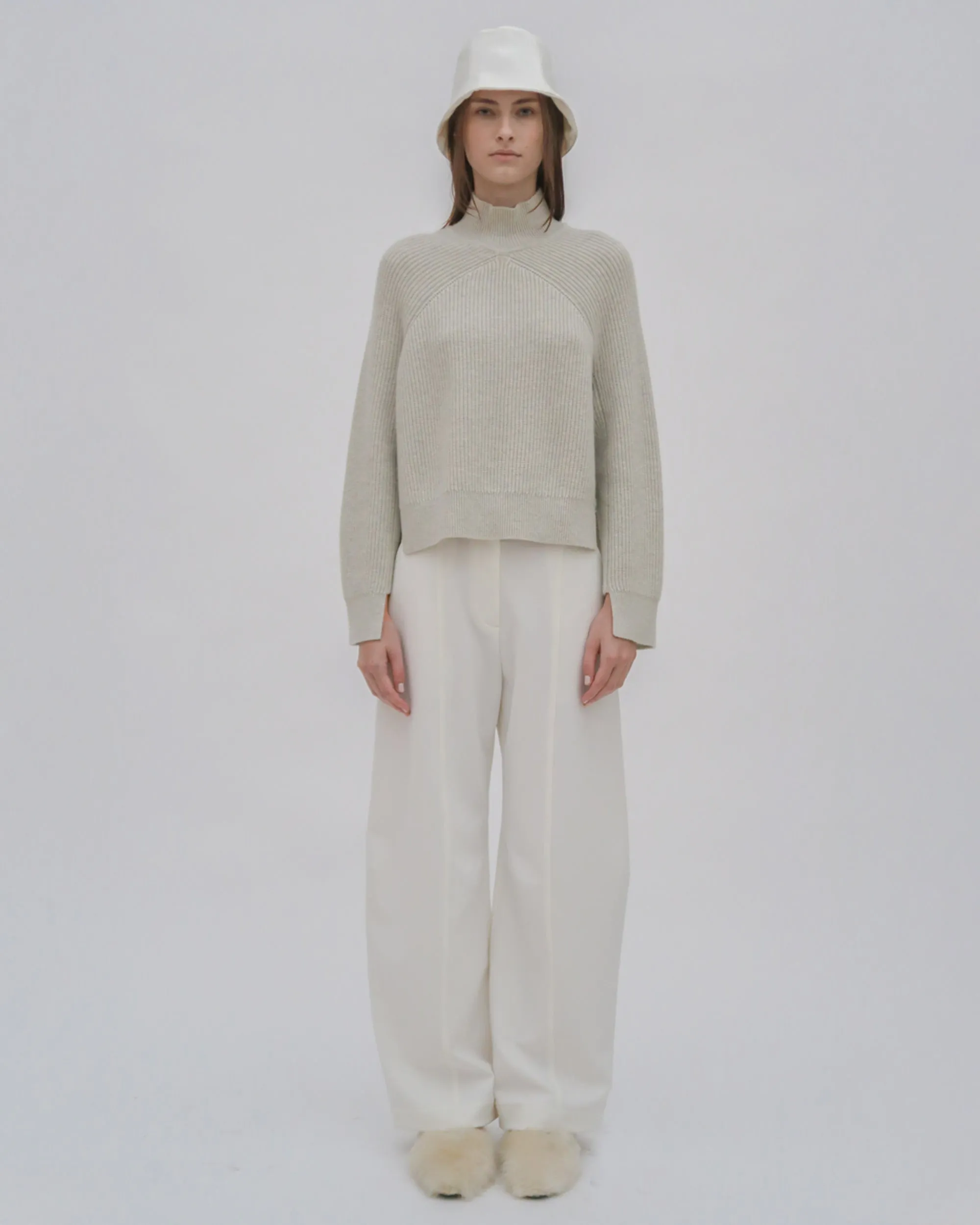 RIBBED PANELED TURTLENECK sold by Rosetta Getty product image thumbnail 3