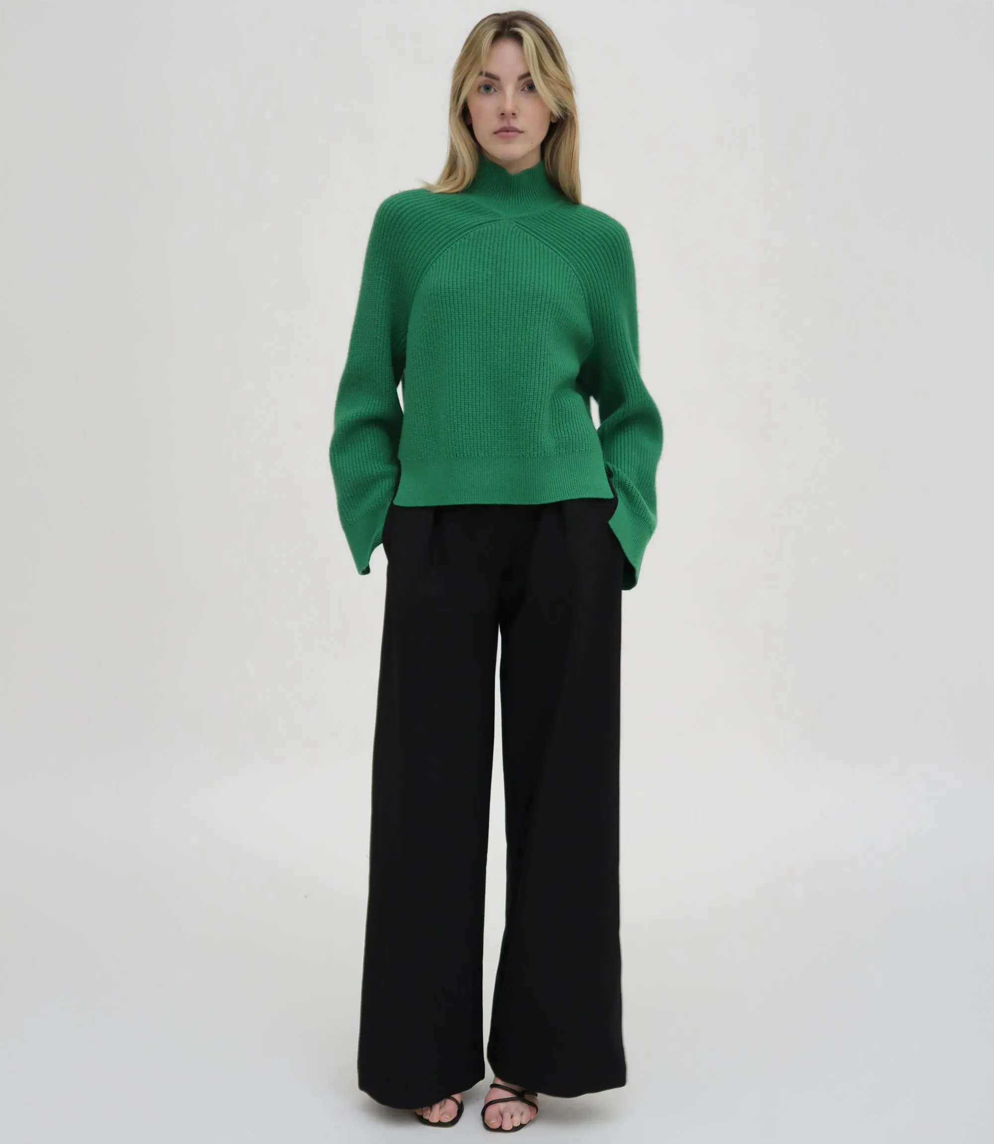 RIBBED PANELED TURTLENECK sold by Rosetta Getty
