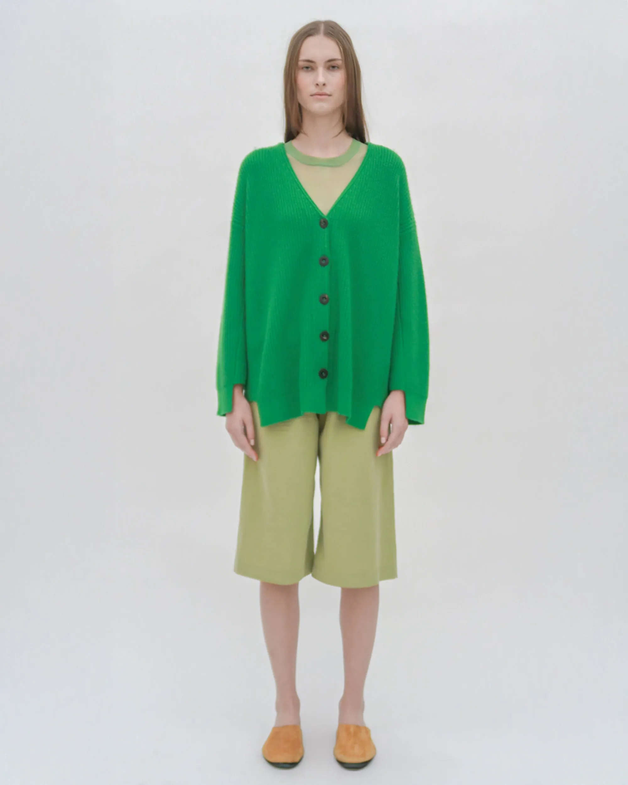 RIBBED PANELED CARDIGAN sold by Rosetta Getty product image thumbnail 2