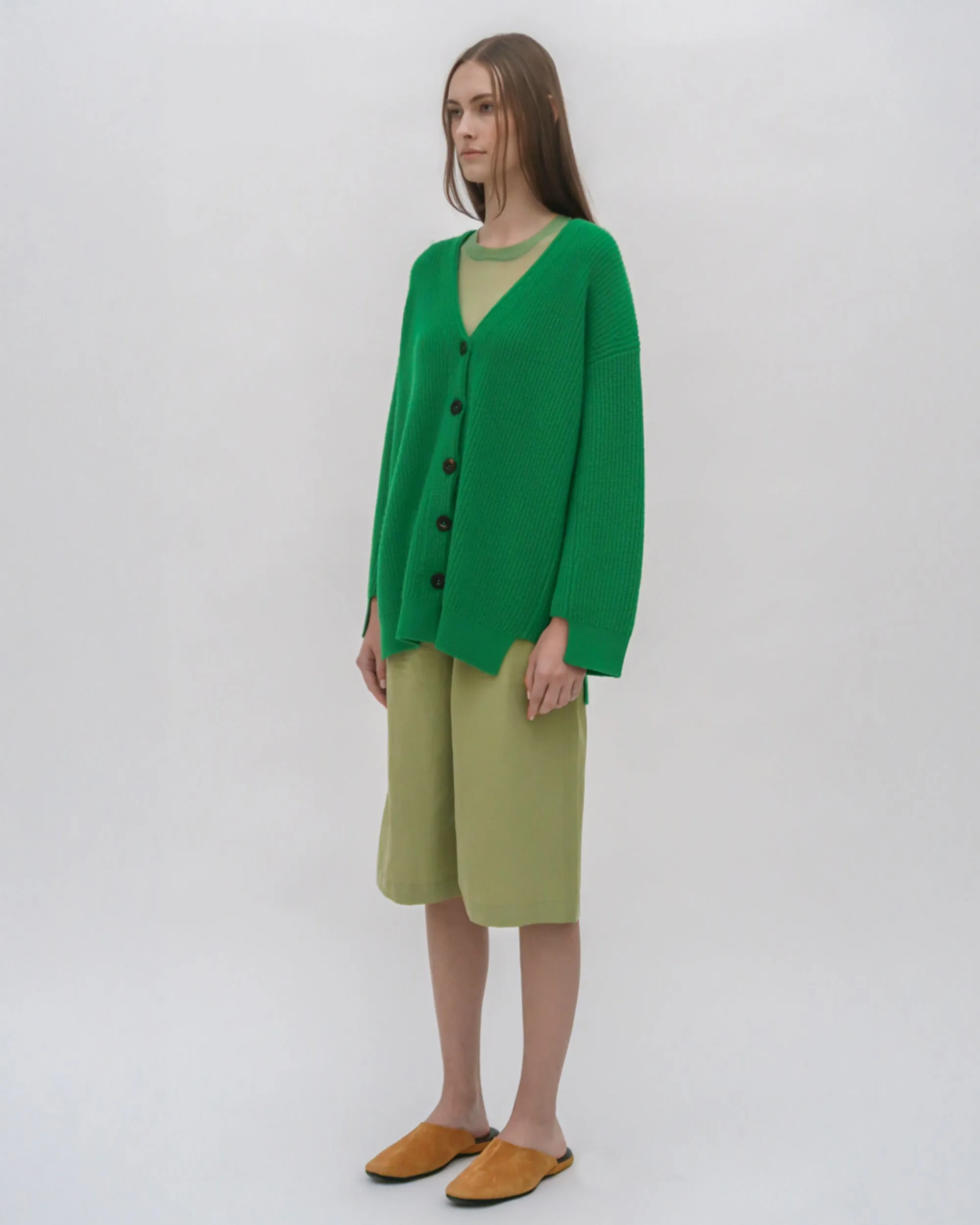 RIBBED PANELED CARDIGAN sold by Rosetta Getty product image thumbnail 3