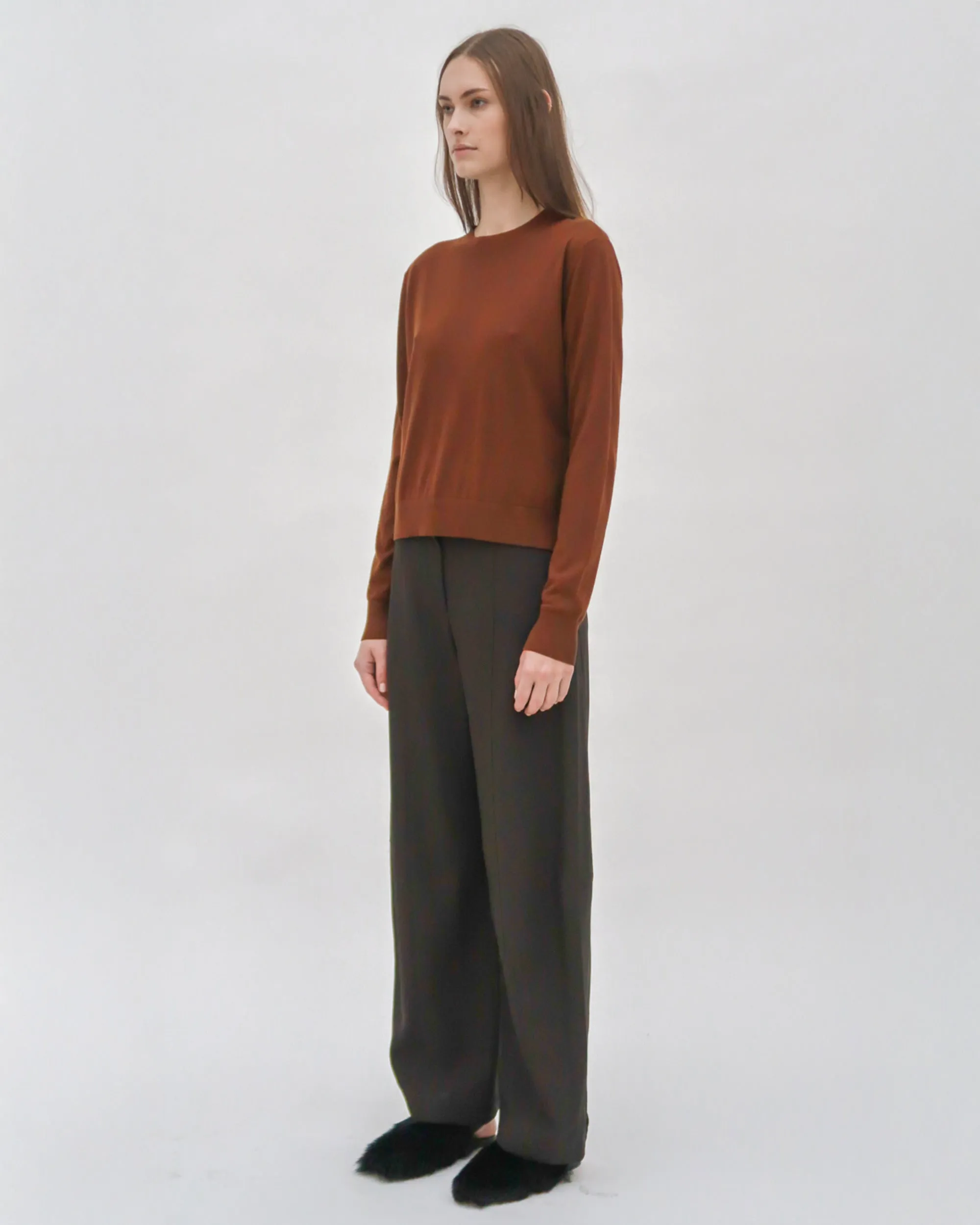 BOXY CREWNECK SWEATER sold by Rosetta Getty product image thumbnail 3