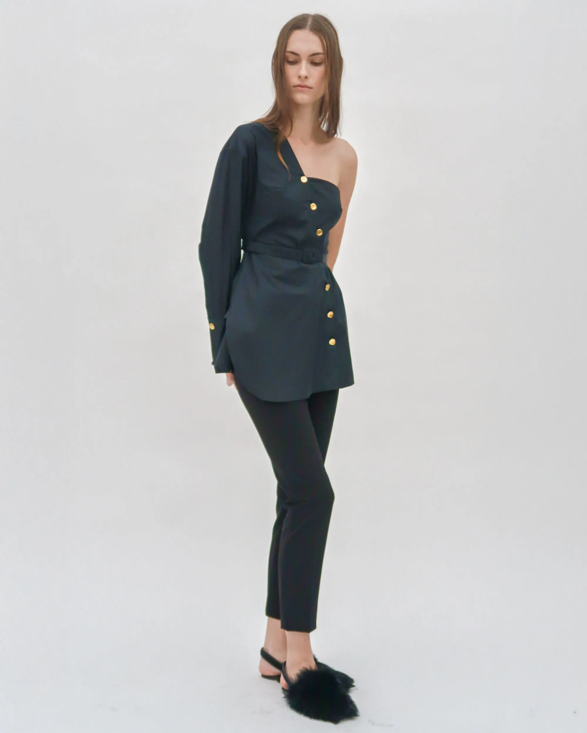 ASYMMETRIC ONE SHOULDER SHIRT sold by Rosetta Getty product image thumbnail 5