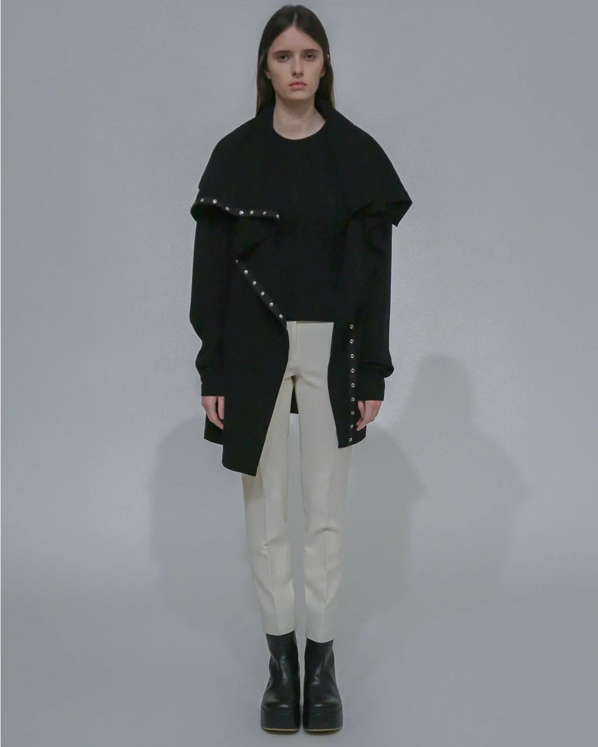 FUNNEL NECK SNAP CARDIGAN sold by Rosetta Getty product image thumbnail 3