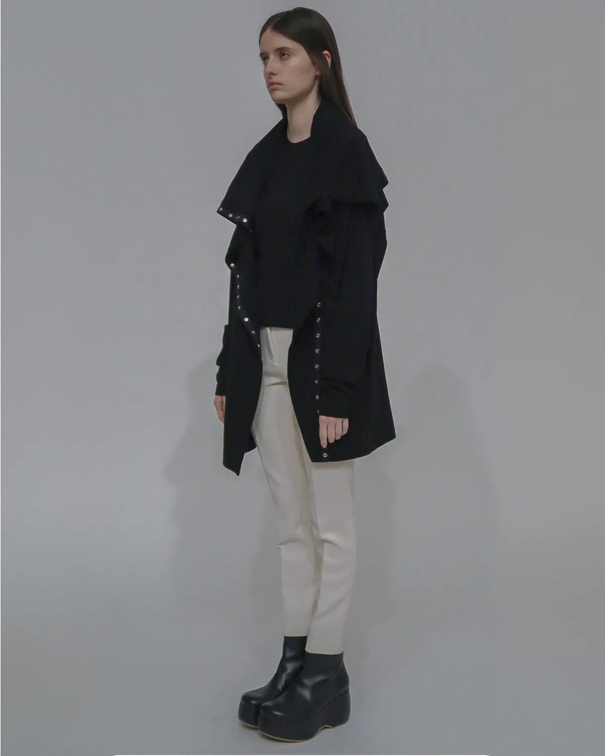 FUNNEL NECK SNAP CARDIGAN sold by Rosetta Getty product image thumbnail 4