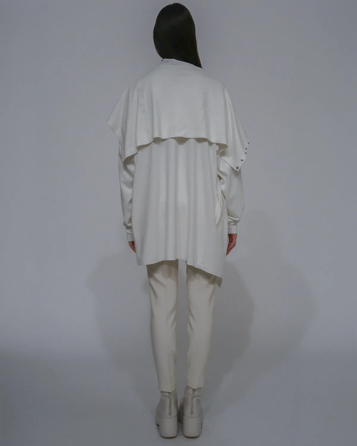 FUNNEL NECK SNAP CARDIGAN sold by Rosetta Getty product image thumbnail 4