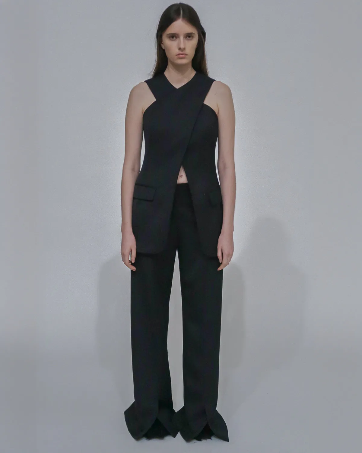 TAILORED CROSS FRONT TOP sold by Rosetta Getty product image thumbnail 2