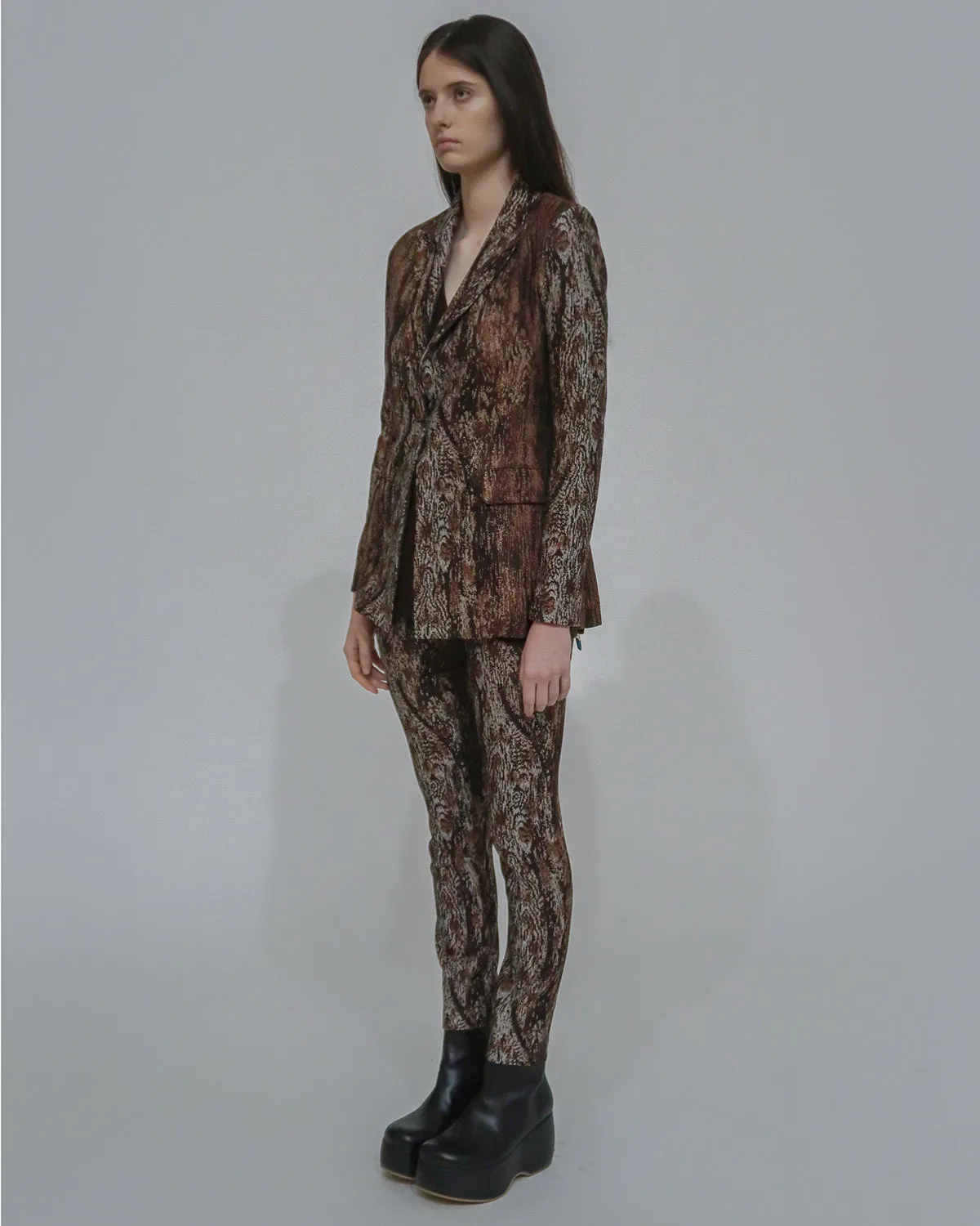 PEAK LAPEL JACKET - WOODGRAIN sold by Rosetta Getty product image thumbnail 4