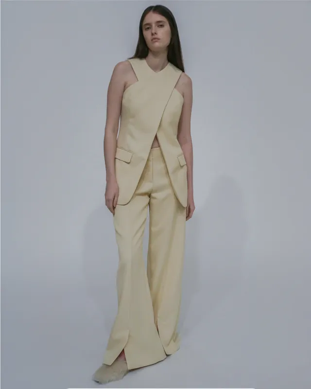 TAILORED CROSS FRONT TOP made by Rosetta Getty