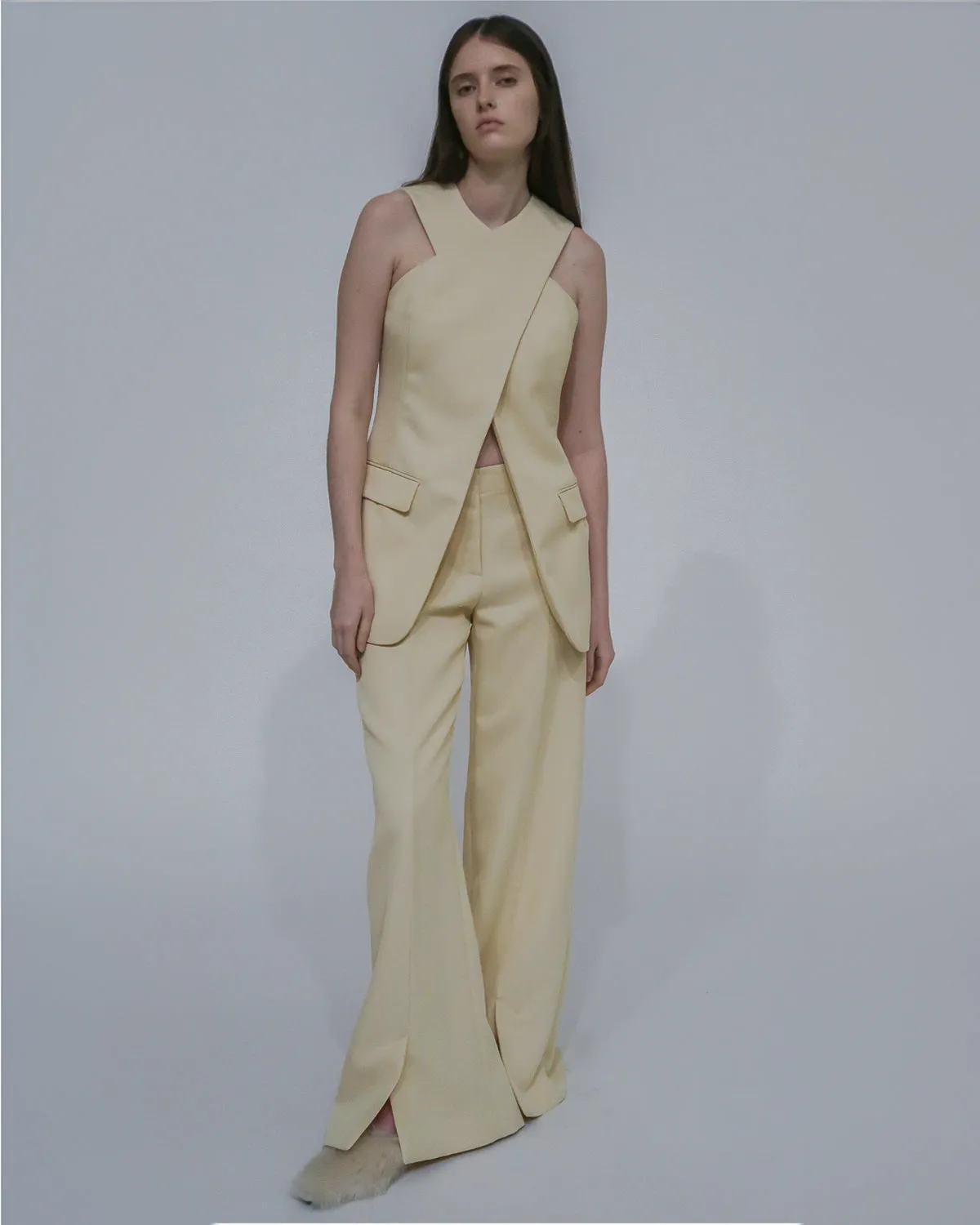 TAILORED CROSS FRONT TOP sold by Rosetta Getty