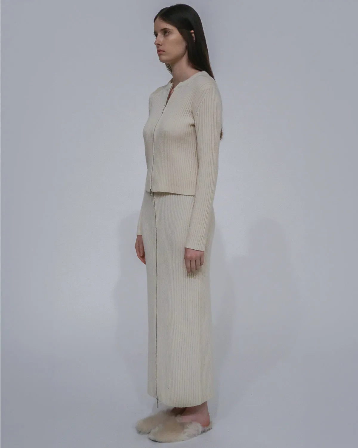 ZIP UP MAXI SKIRT sold by Rosetta Getty product image thumbnail 2