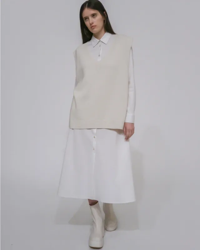 OVERSIZED SWEATER VEST sold by Rosetta Getty