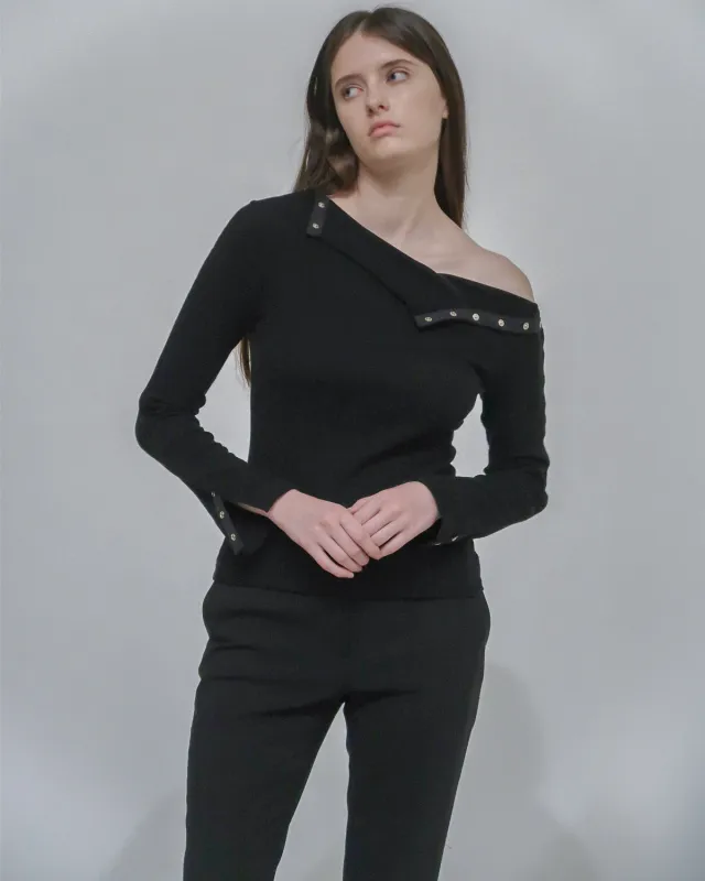 SNAP TURTLENECK TOP sold by Rosetta Getty