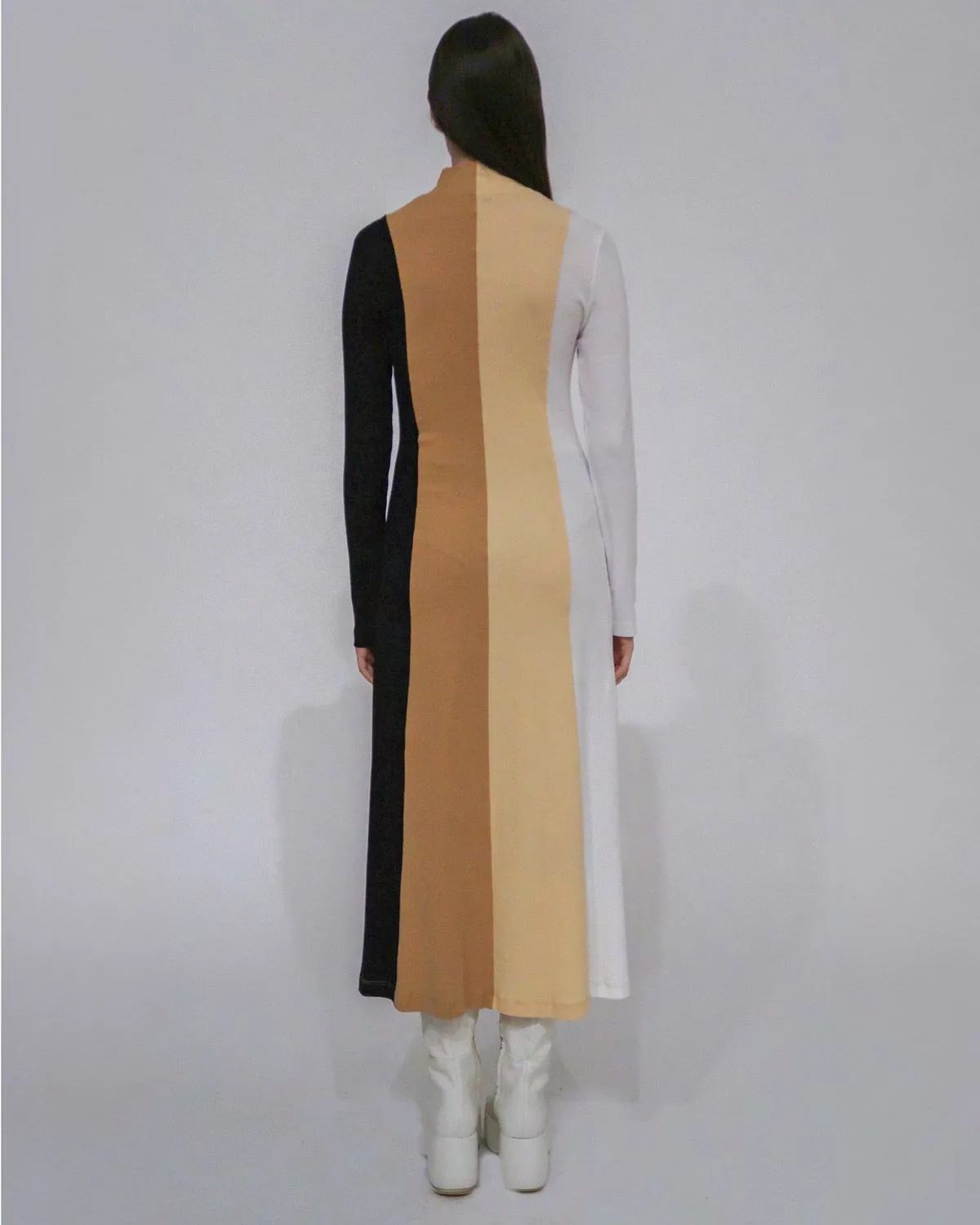 COLORBLOCK TURTLENECK DRESS sold by Rosetta Getty product image thumbnail 4