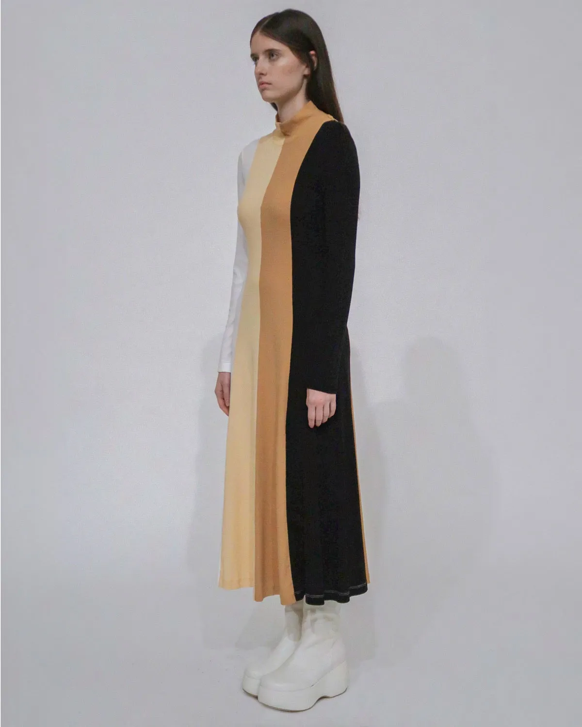 COLORBLOCK TURTLENECK DRESS sold by Rosetta Getty product image thumbnail 3