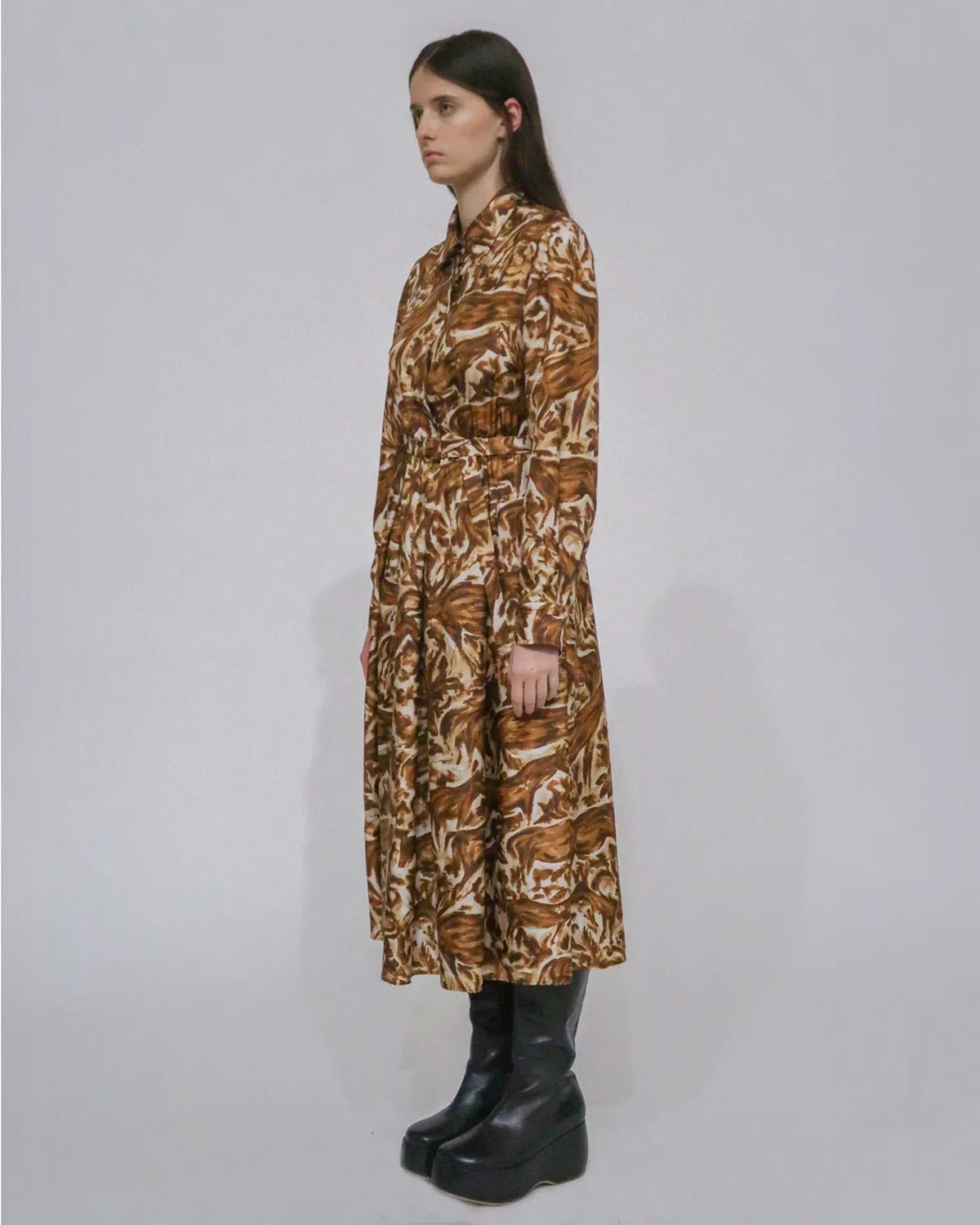 PLEATED SHIRTDRESS sold by Rosetta Getty product image thumbnail 3