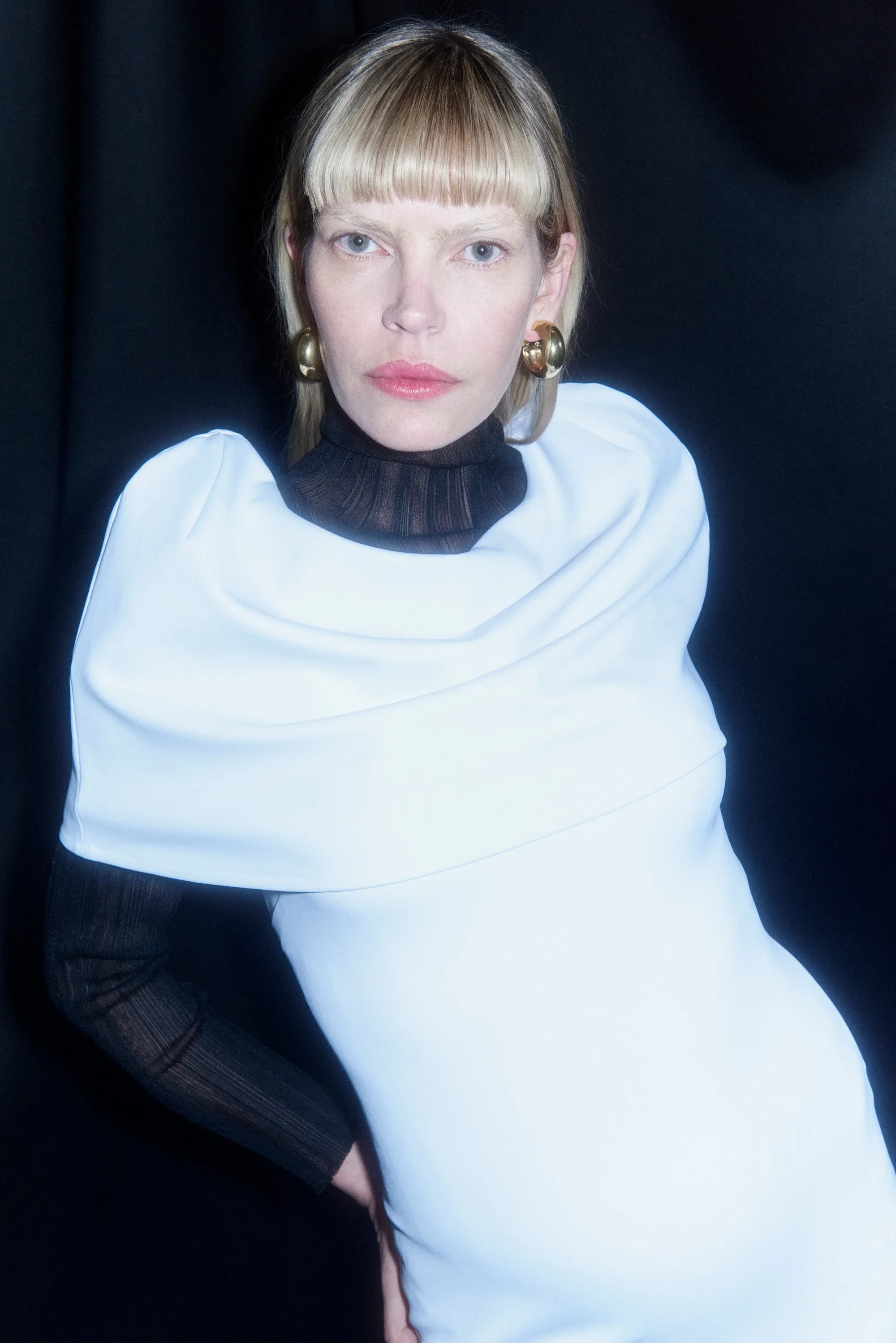FITTED CAPE DRESS sold by Rosetta Getty product image thumbnail 2