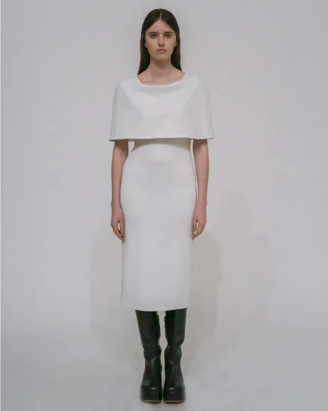 FITTED CAPE DRESS sold by Rosetta Getty