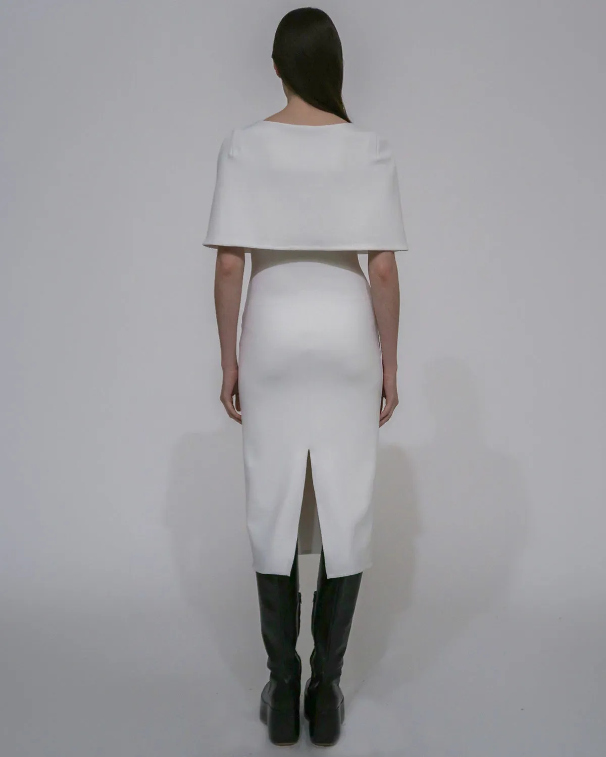 FITTED CAPE DRESS sold by Rosetta Getty product image thumbnail 4
