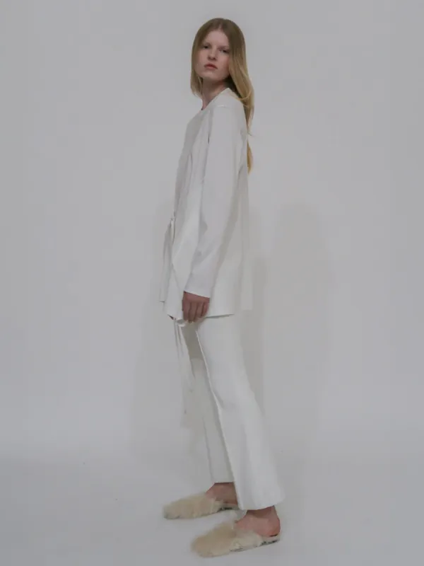 APRON CUTOUT T-SHIRT TOP made by Rosetta Getty