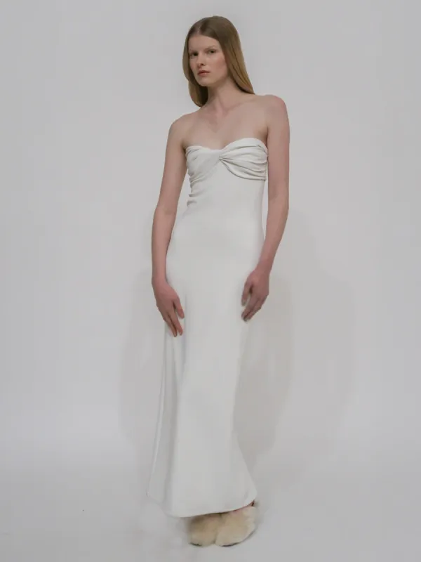 TWIST STRAPLESS DRESS made by Rosetta Getty