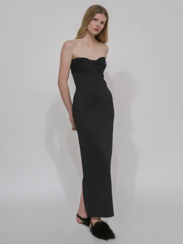 TWIST STRAPLESS DRESS made by Rosetta Getty