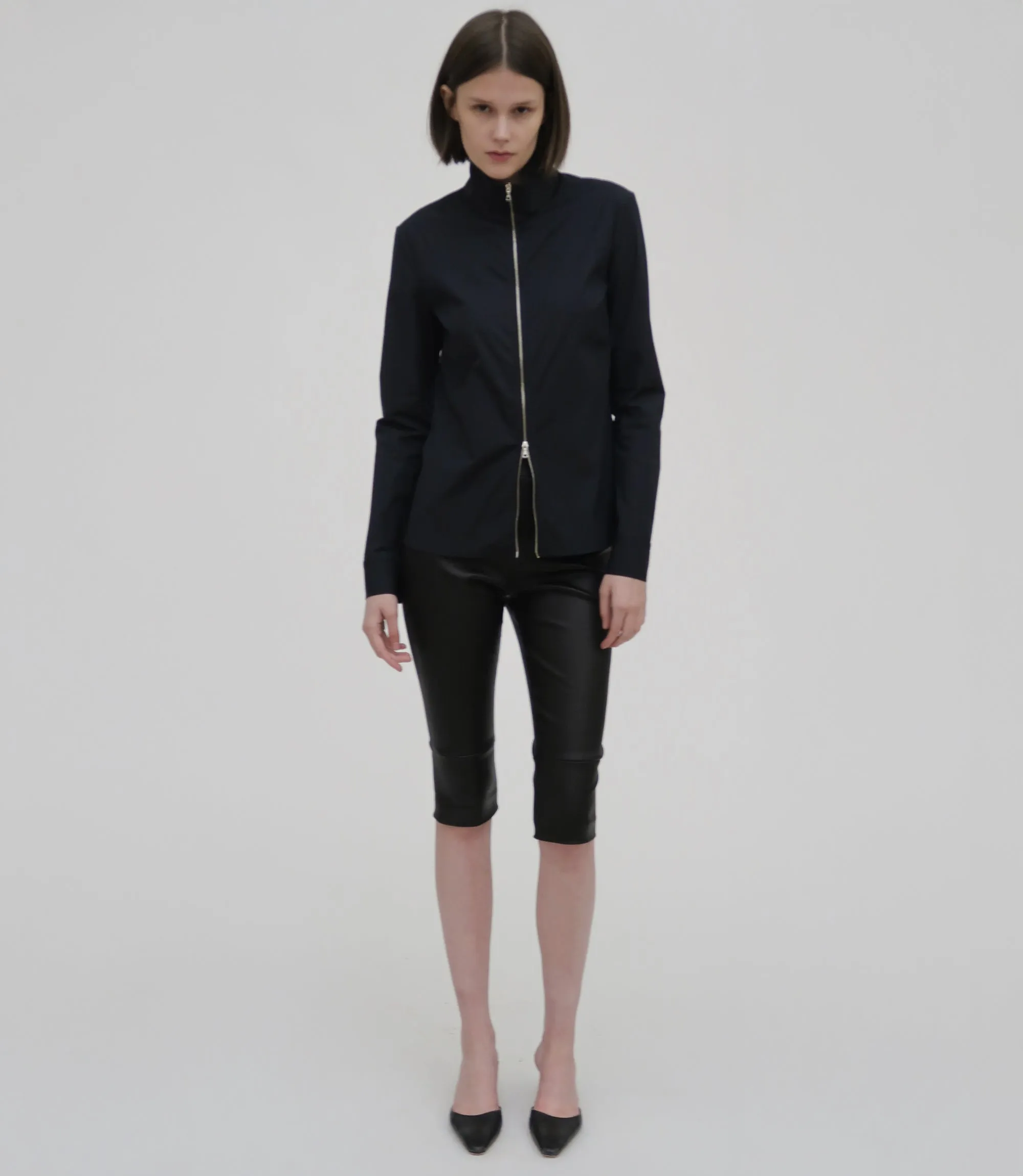 SLIM ZIP-UP SHIRT sold by Rosetta Getty