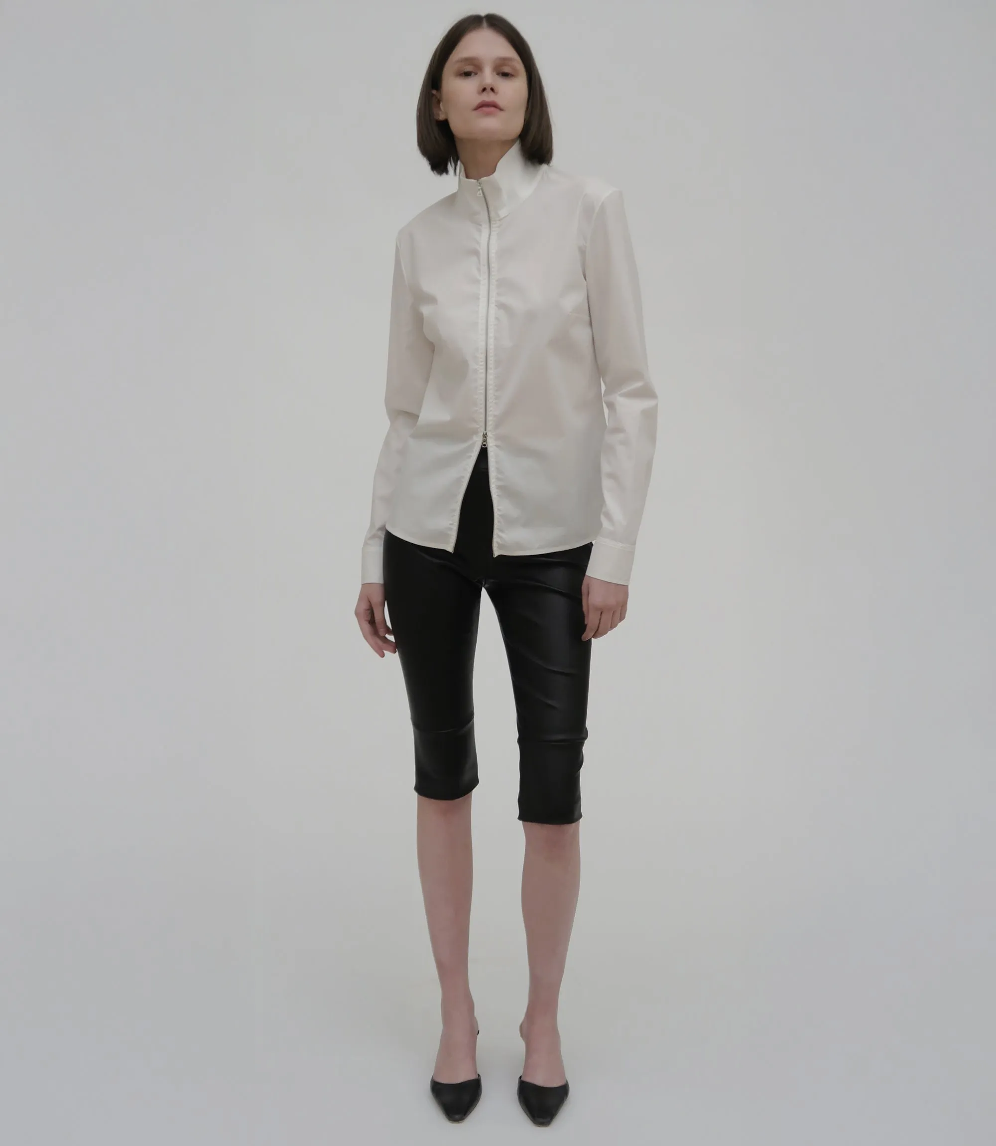 SLIM ZIP-UP SHIRT sold by Rosetta Getty